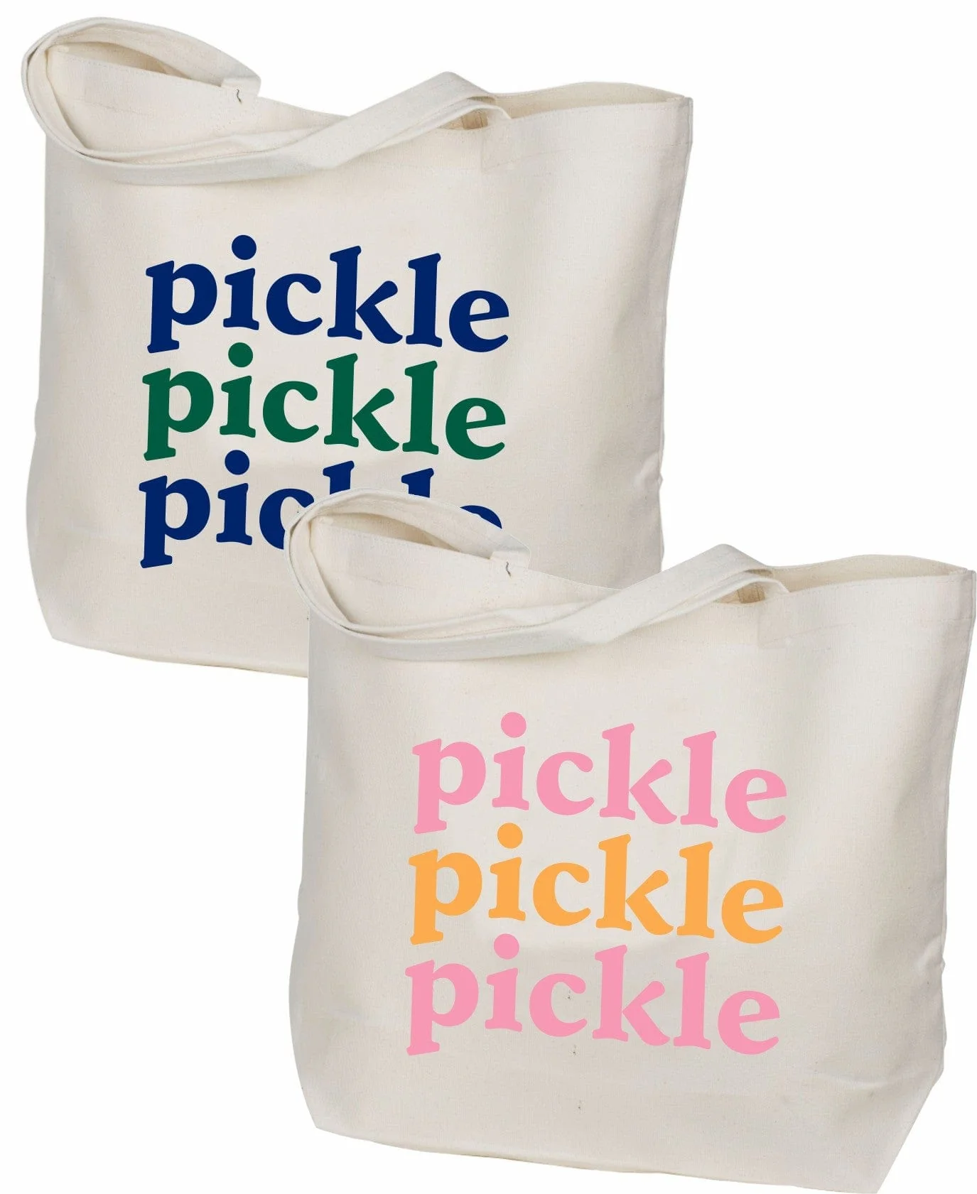 Pickleball Canvas Tote Bag