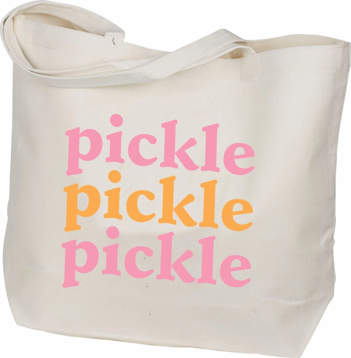 Pickleball Canvas Tote Bag - Image 2