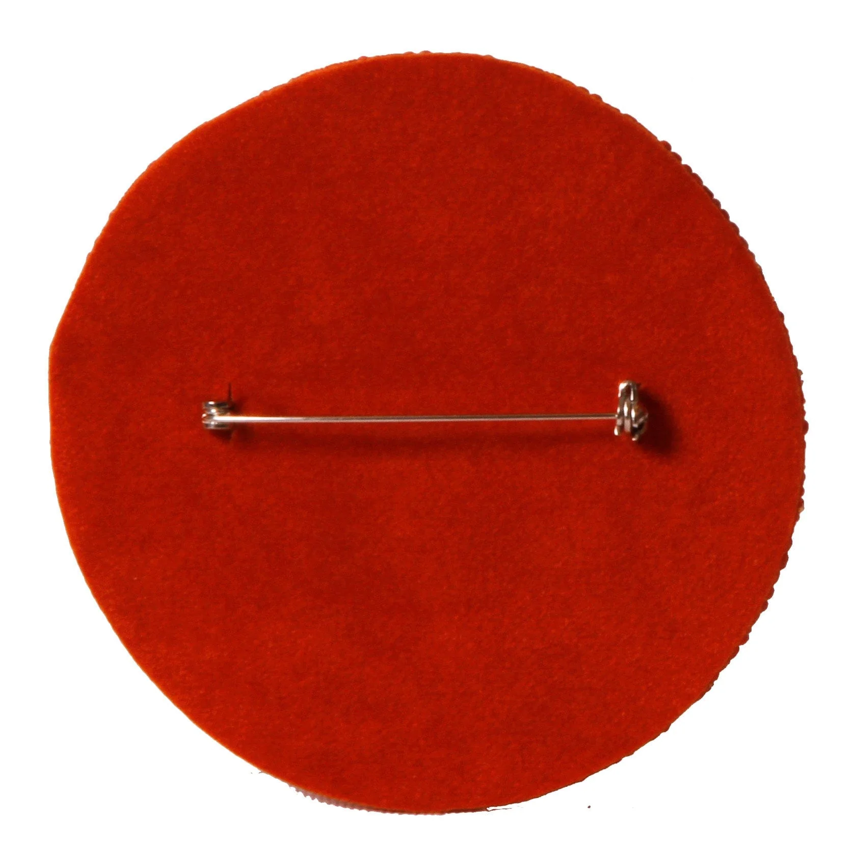 Texas Hook 'em Beaded Button in Burnt Orange and White by Desden - Image 2