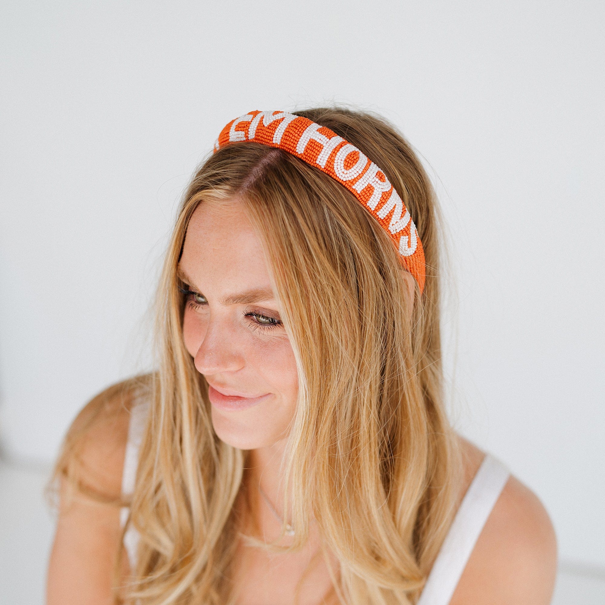 Texas Hook 'em Horns Headband by Desden - Image 2