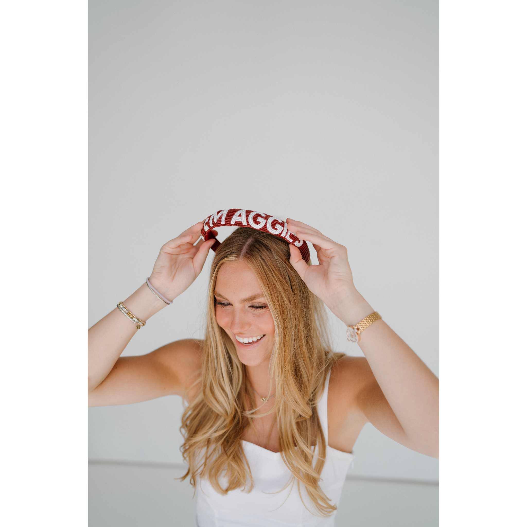 Texas A&M Gig 'em Aggies Headband by Desden - Image 5