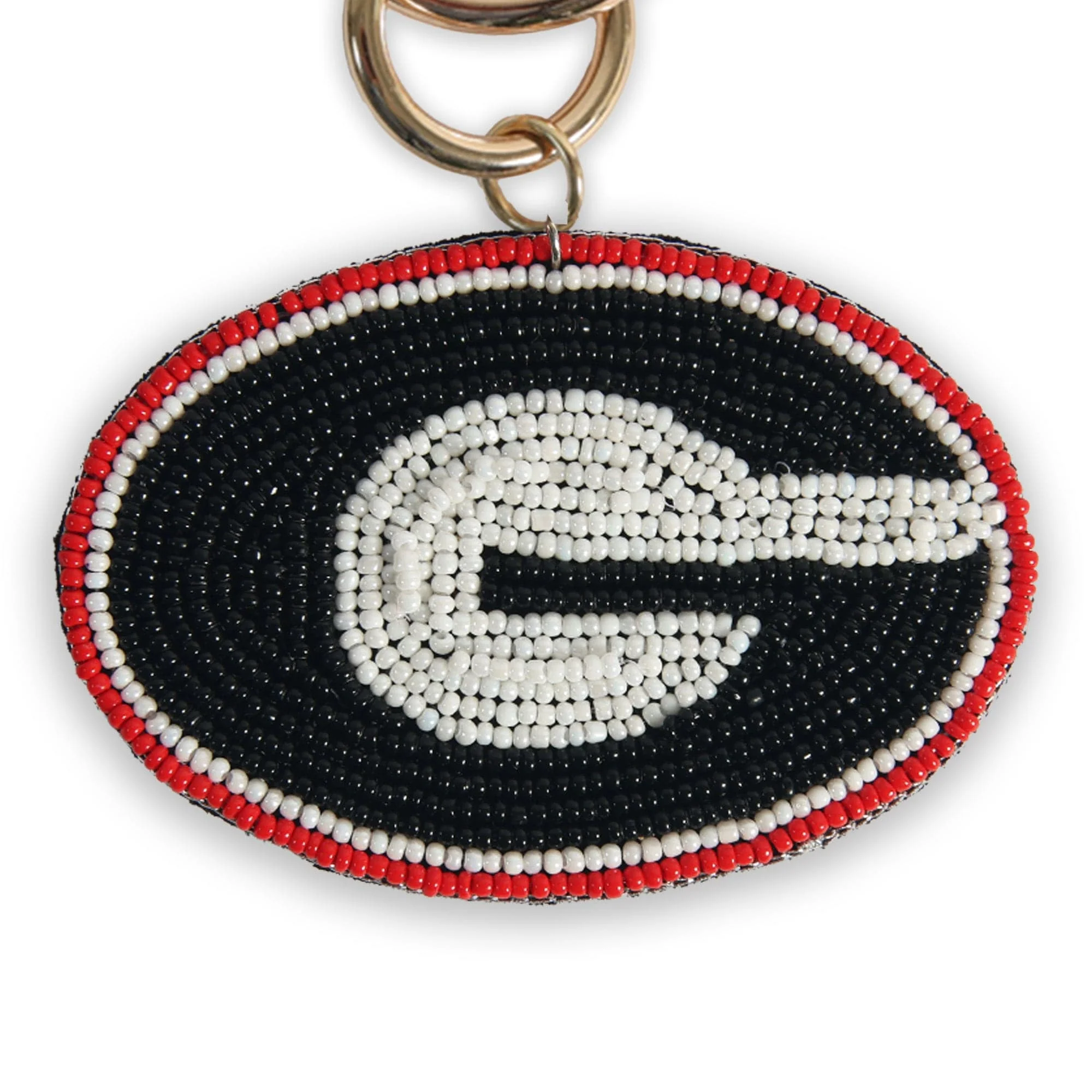 Beaded Purse Charm – Georgia Bulldogs