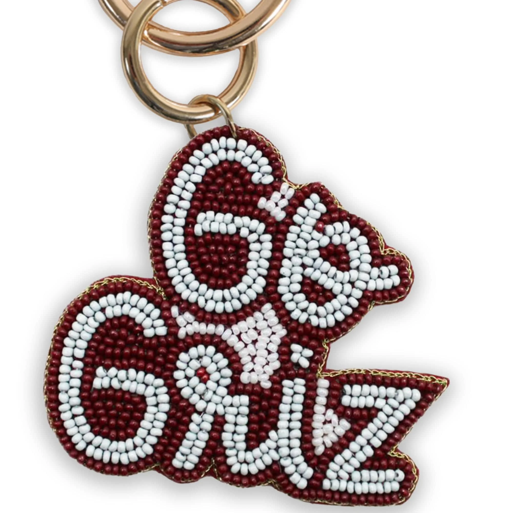 Beaded Purse Charm – Montana Grizzlies