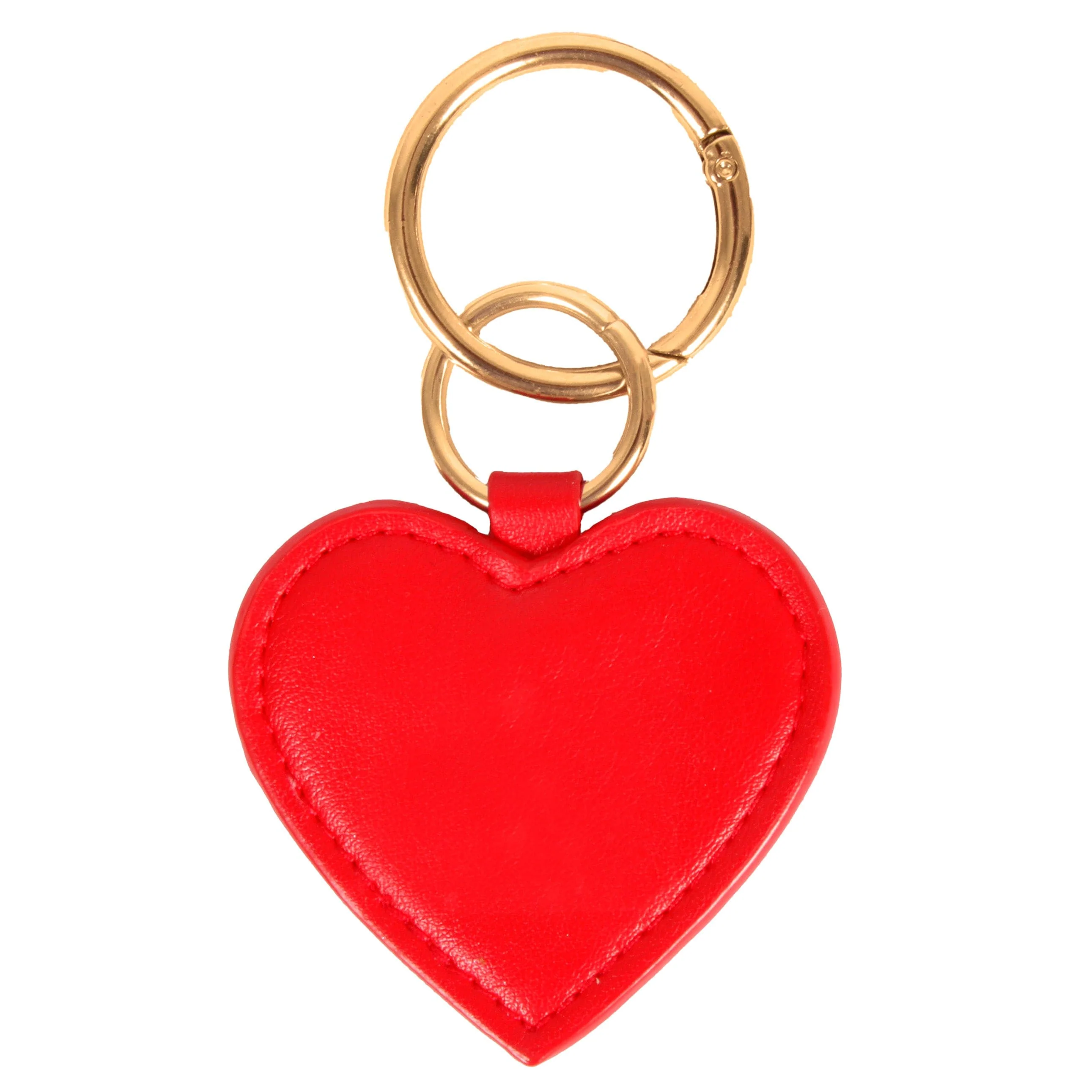 Bright Red Heart Purse Charm/ Key Ring by Desden