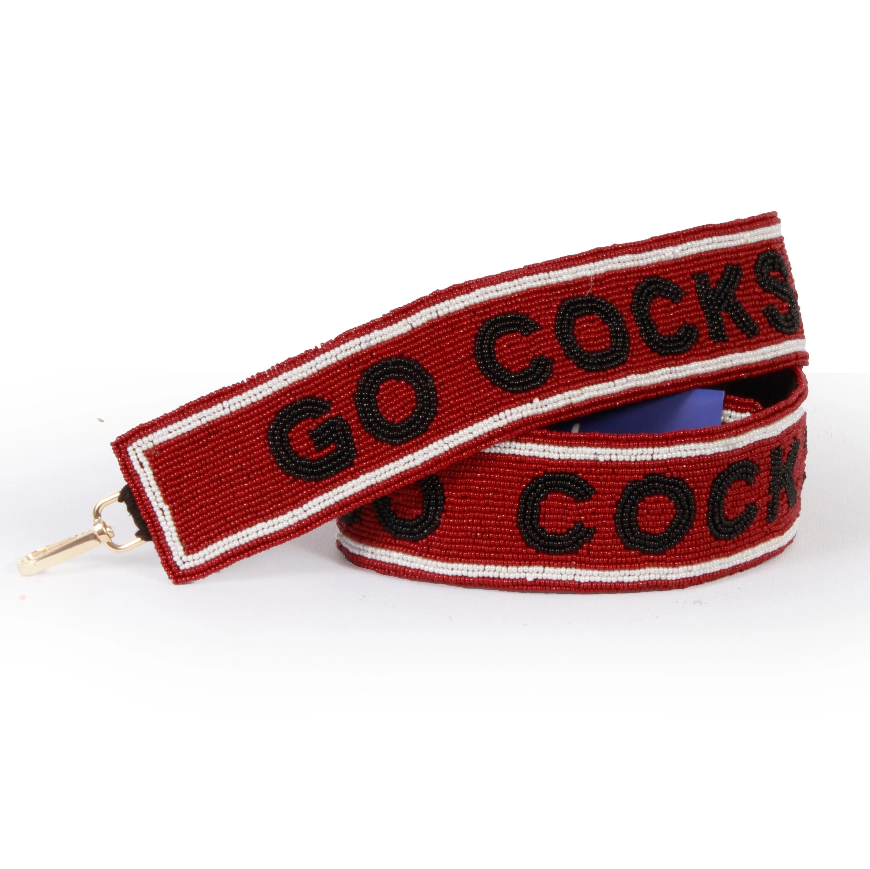 South Carolina Gamecocks "Go Cocks" Beaded Purse Strap by Desden