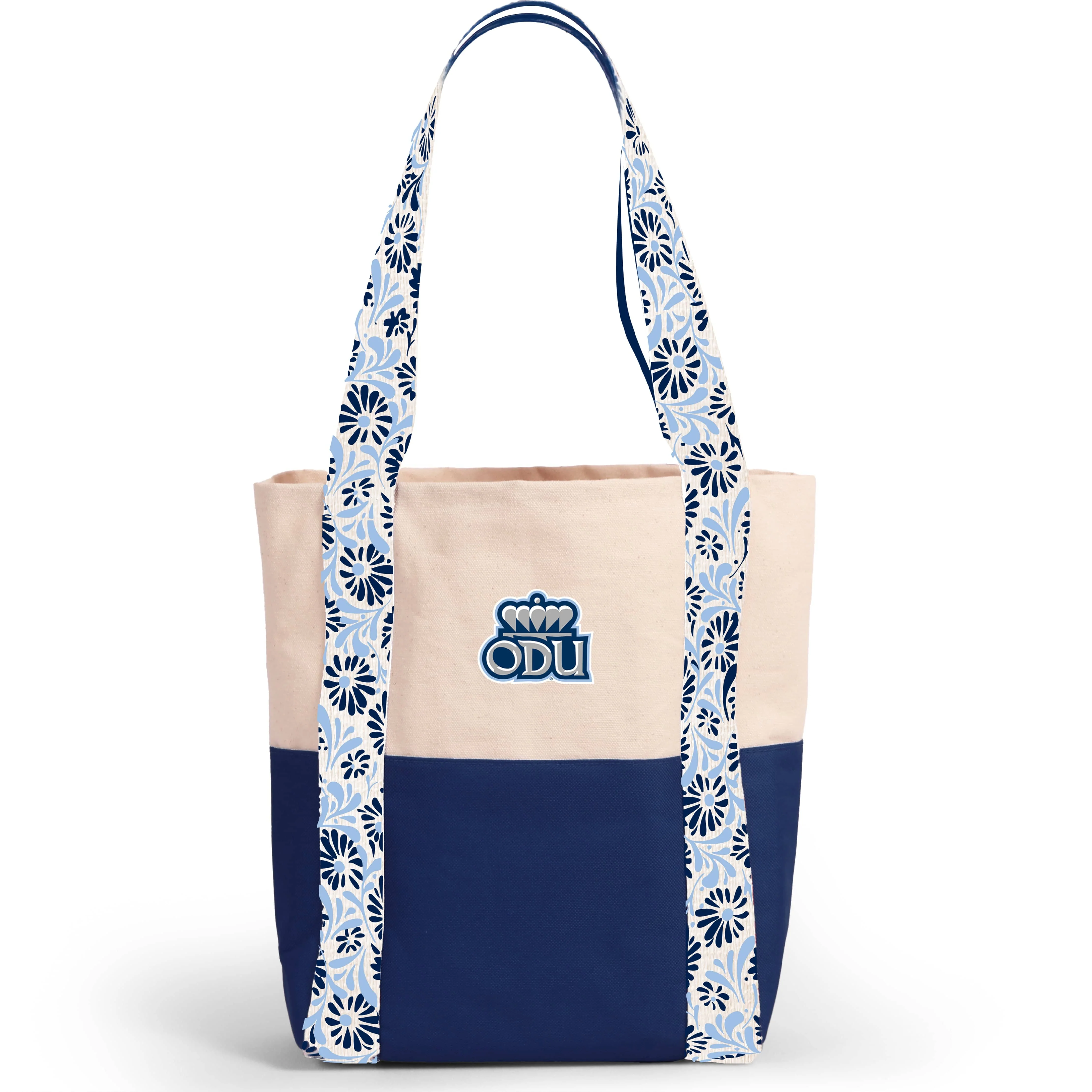 Canvas Mini Tote with Floral Straps – Old Dominion Monarchs