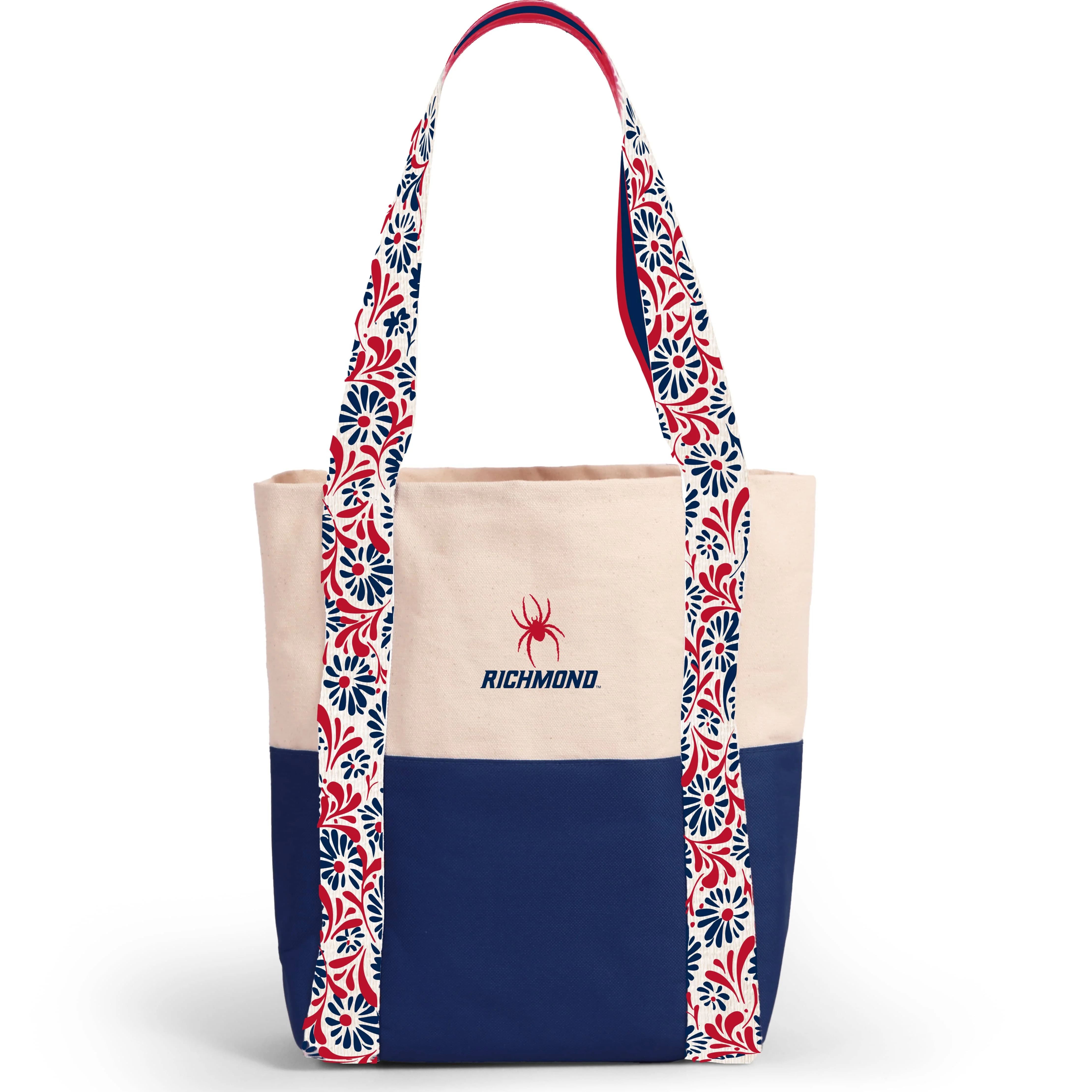 Canvas Mini Tote with Floral Straps – Richmond Spiders