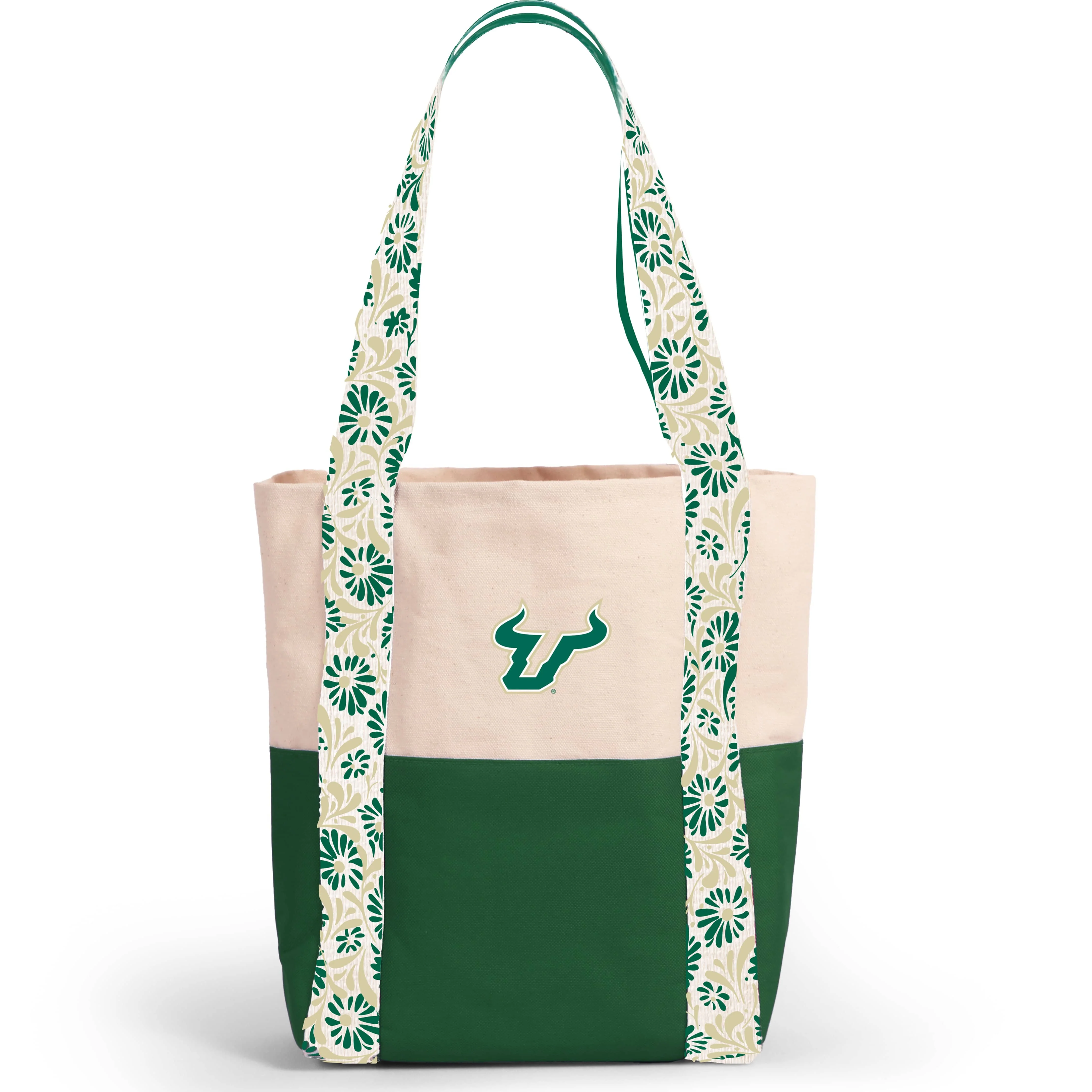 Canvas Mini Tote with Floral Straps – South Florida Bulls