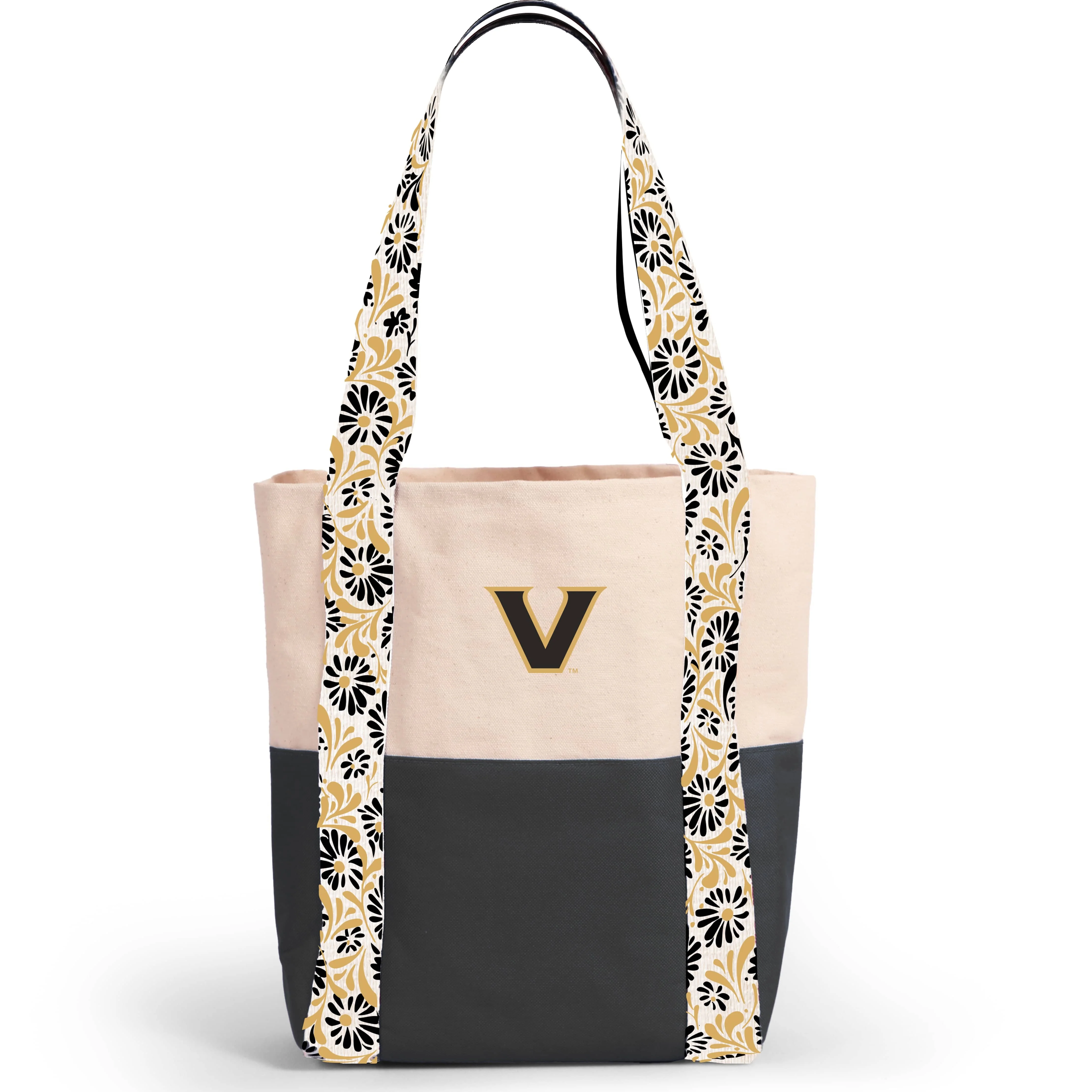 Canvas Mini Tote with Floral Straps – Vanderbilt Commodores