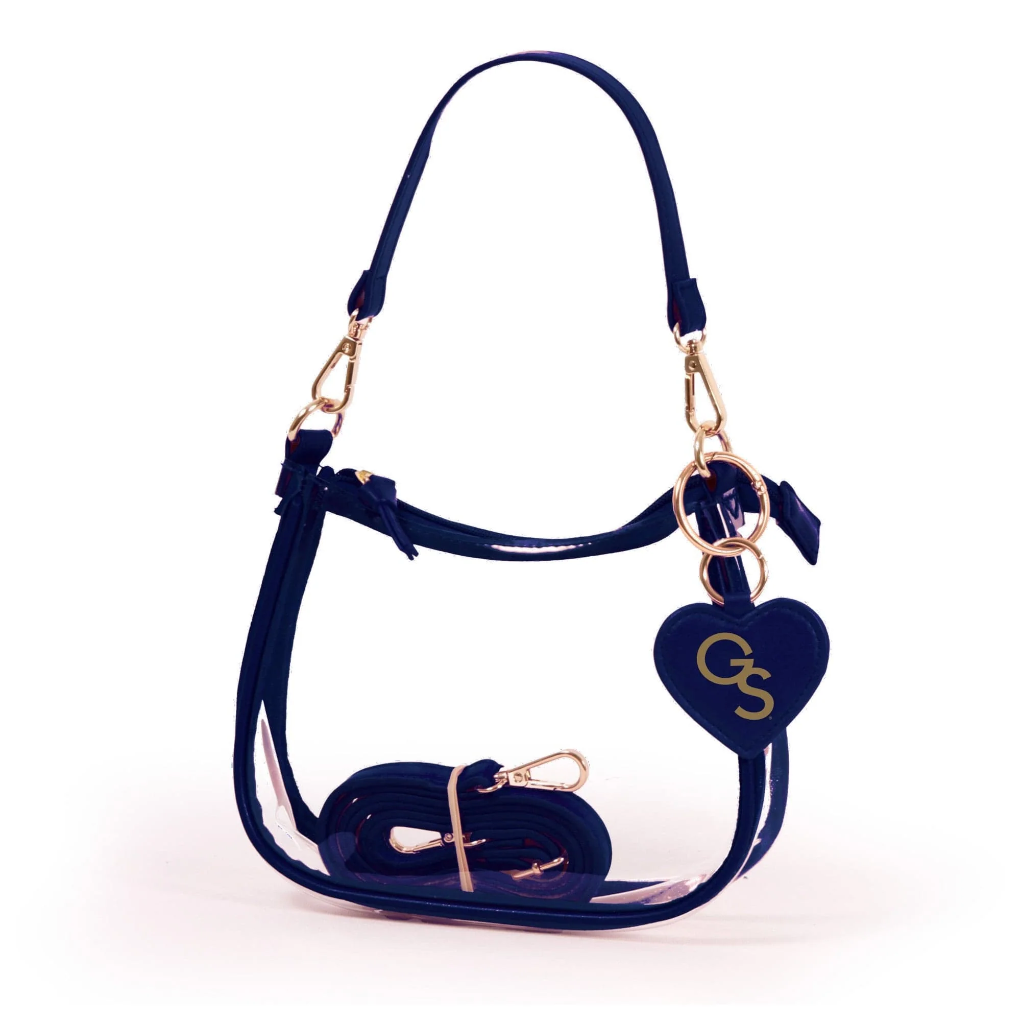 Georgia Southern Eagles Clear Clara Purse with Heart Charm