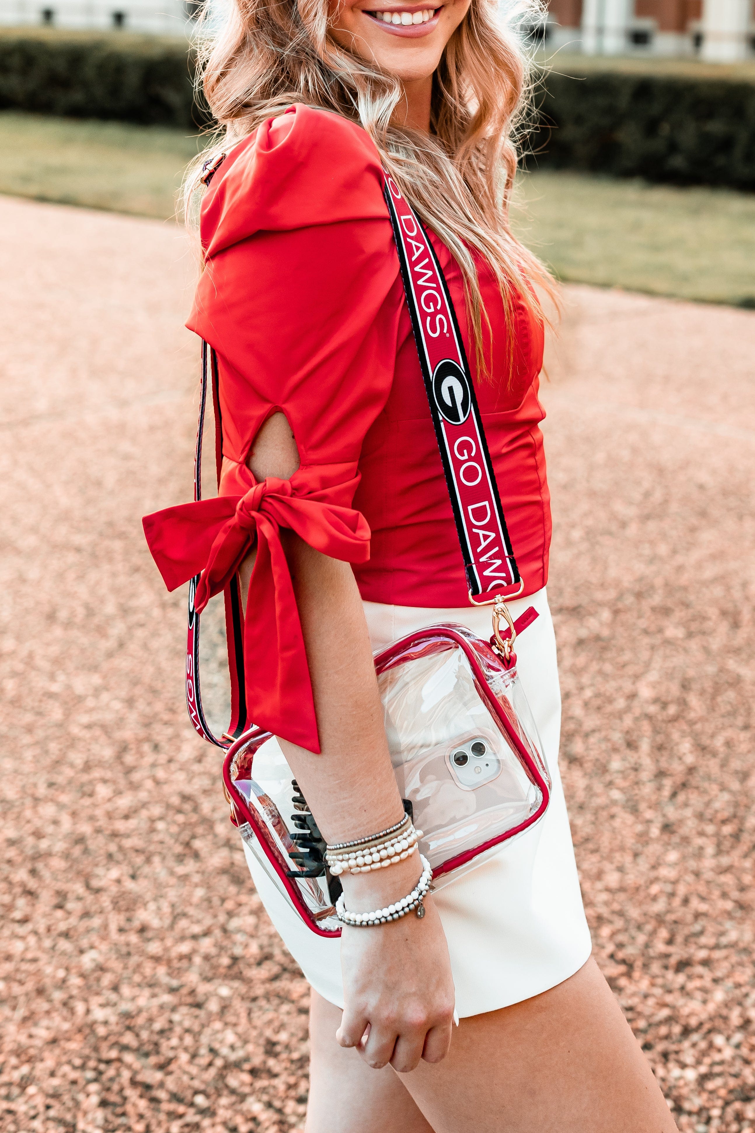 Custom - Bridget Clear Purse with Custom Printed Shoulder Straps - Image 2