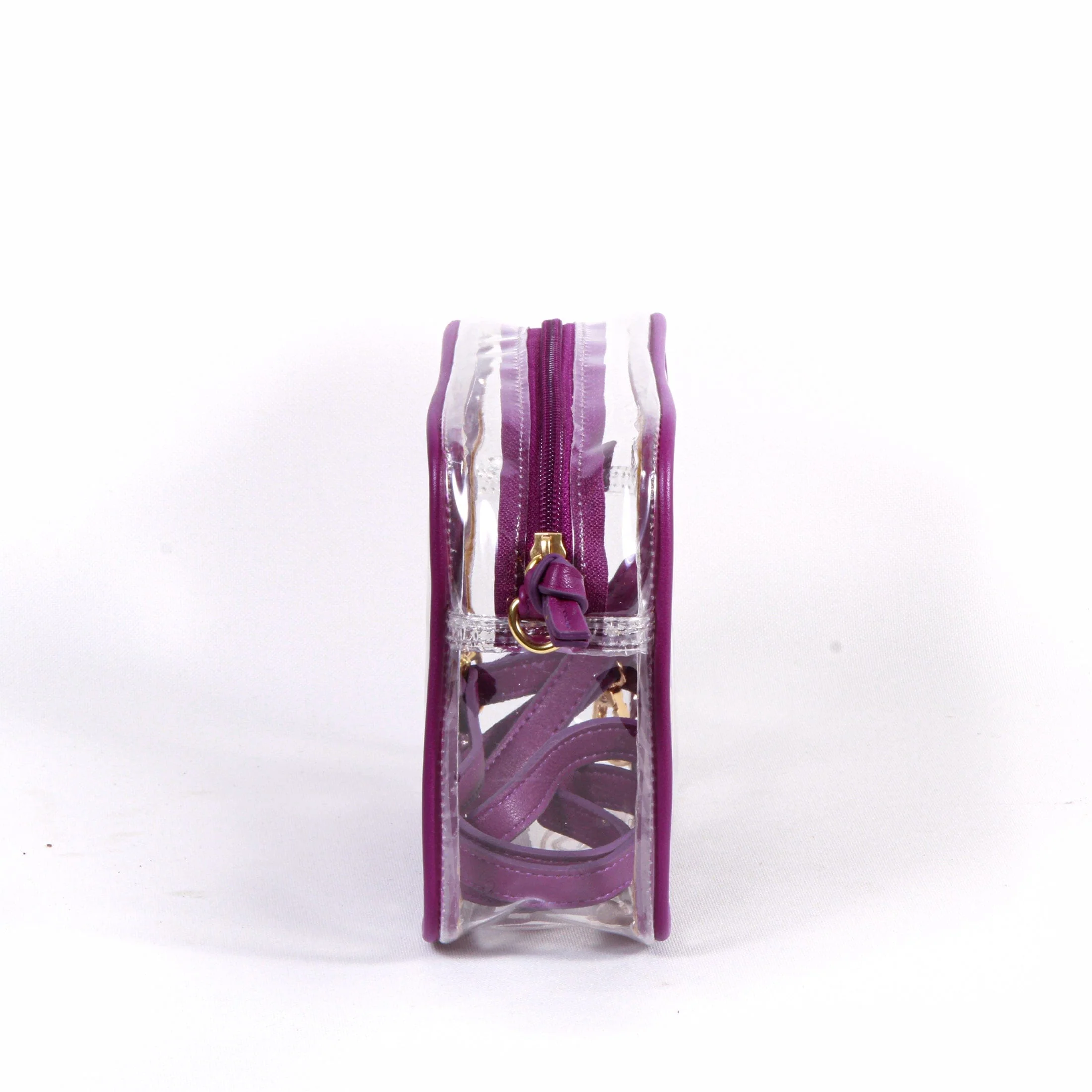 Bridget Clear Purse with Patterned Shoulder Straps - East Carolina - Image 4