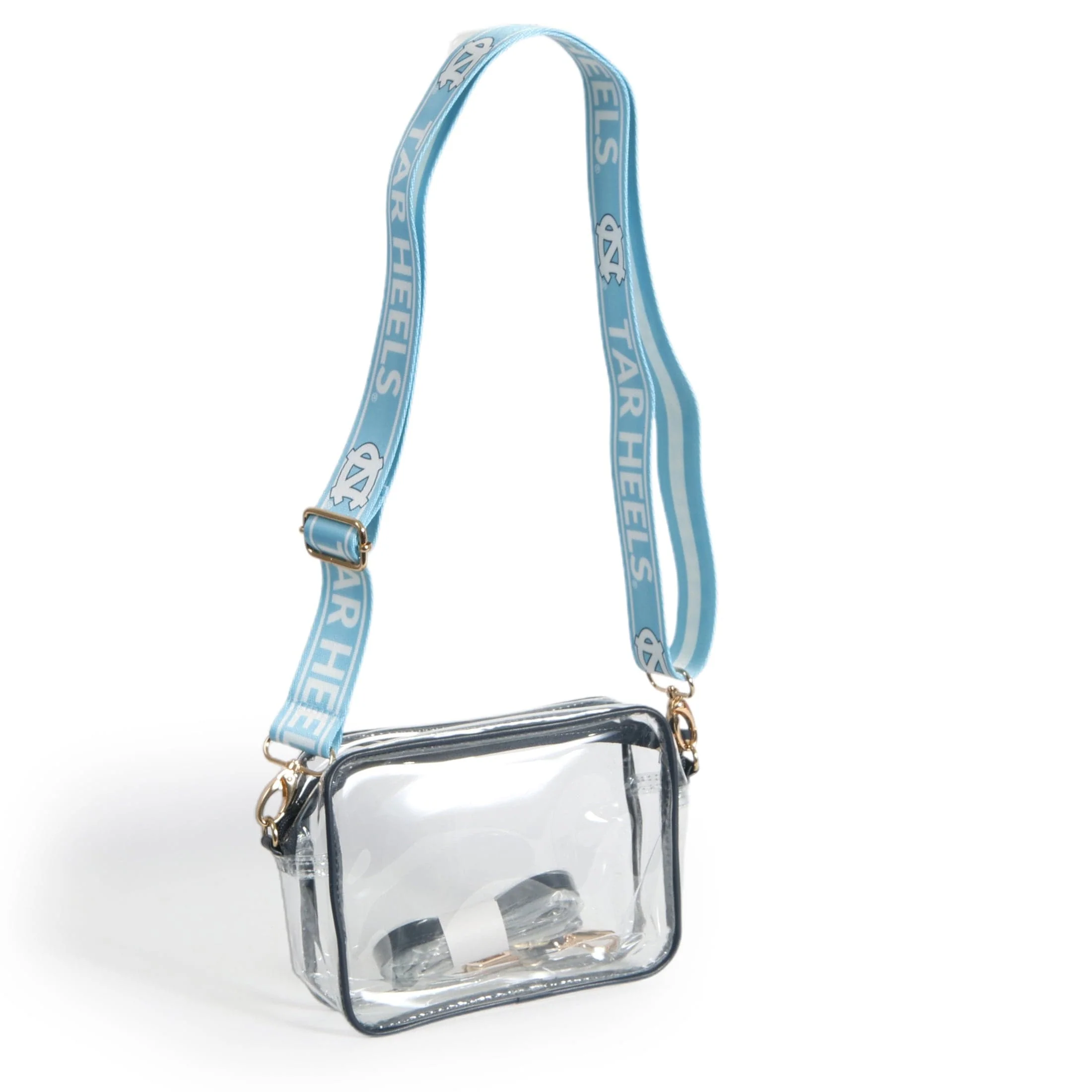 Bridget Clear Purse with Patterned Shoulder Straps - North Carolina - Image 2