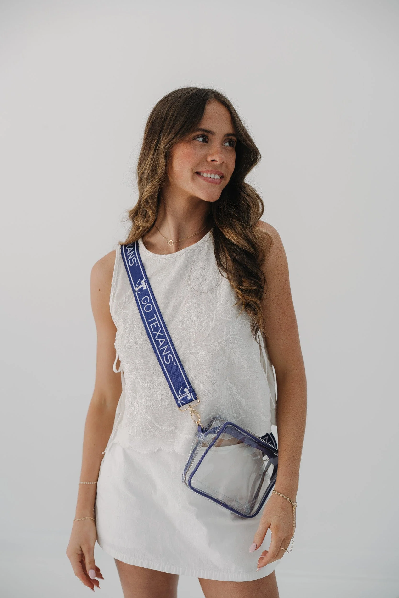 Bridget Clear Purse with Patterned Shoulder Straps - Tarleton State - Image 5
