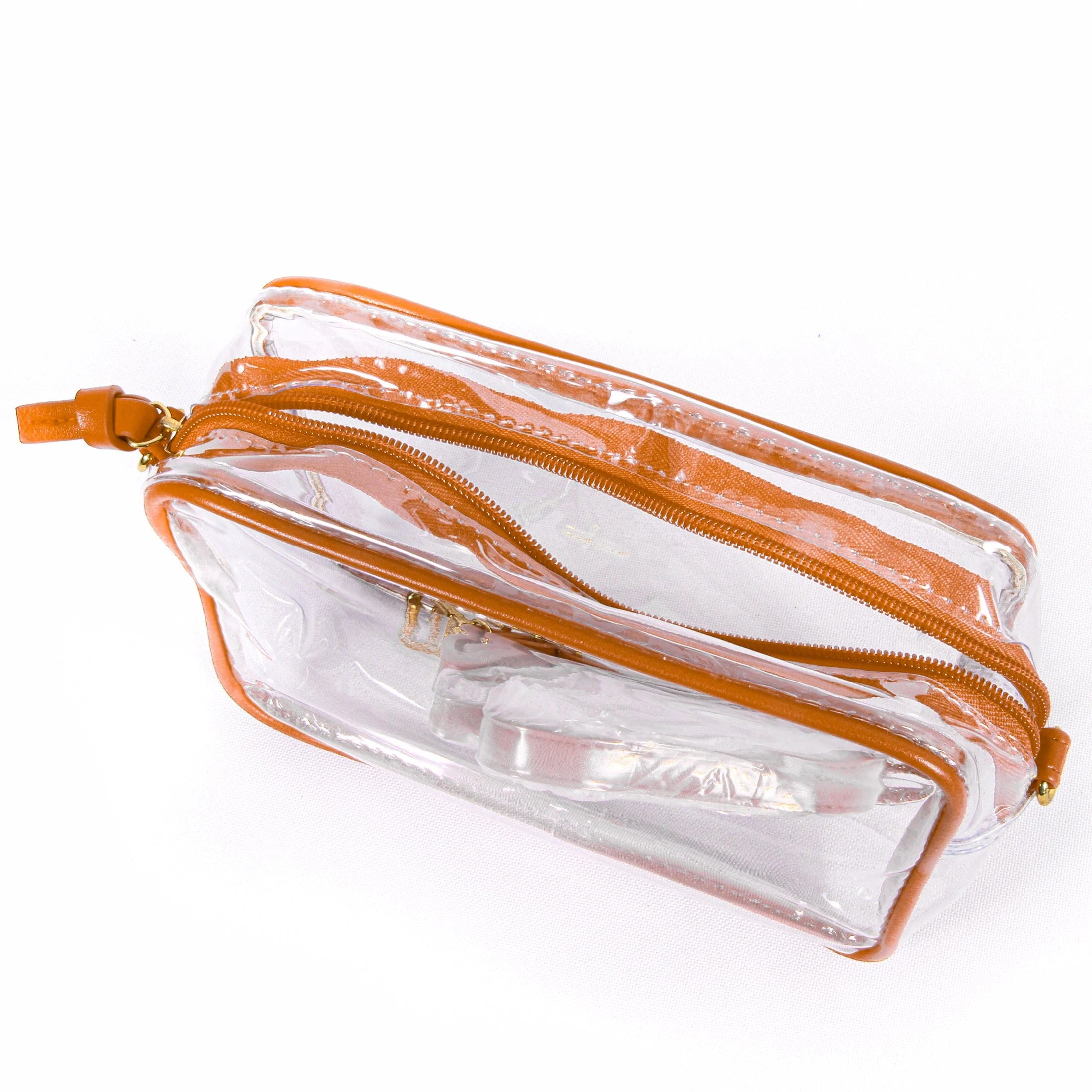 Bridget Clear Purse with Patterned Shoulder Straps - Texas - Image 3
