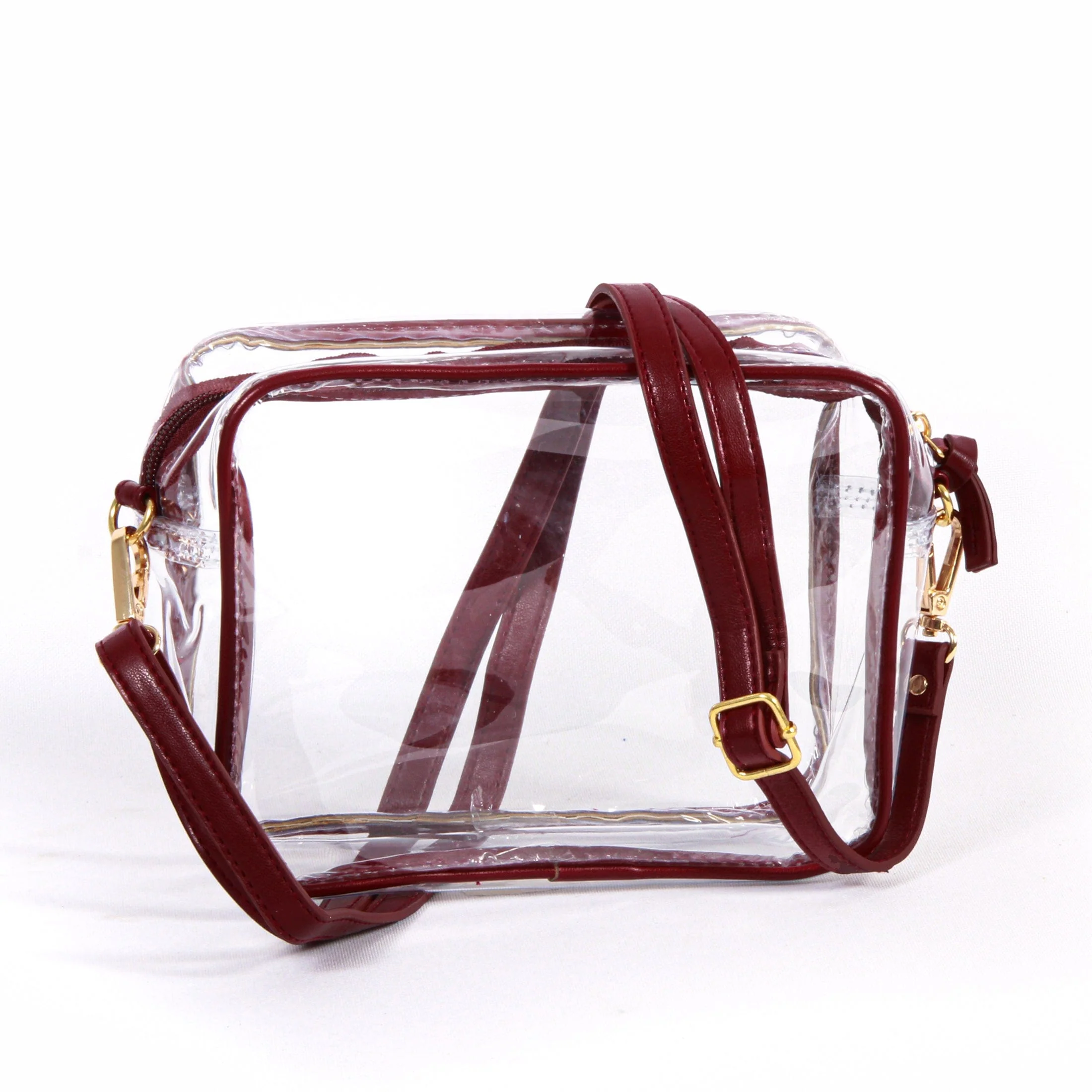 Bridget Clear Purse with Patterned Shoulder Straps - Virginia Tech - Image 3