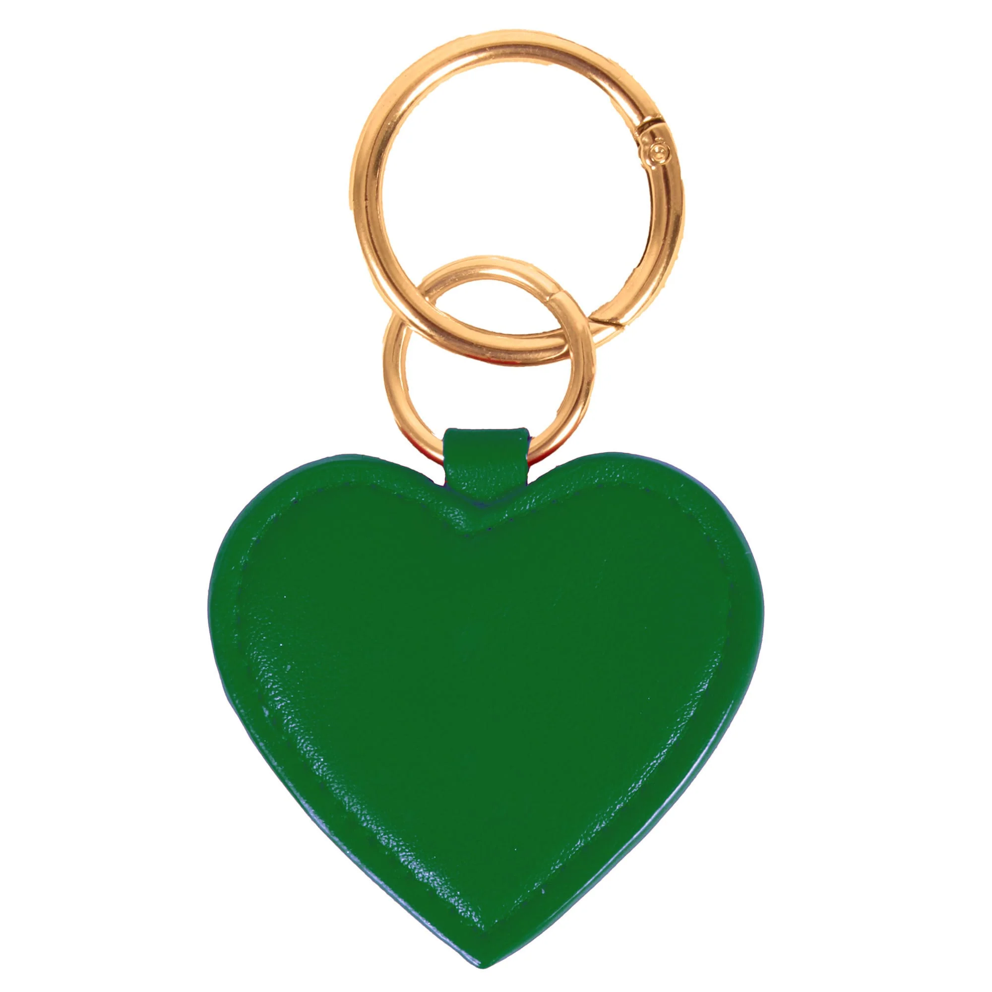 Dark Green Heart Purse Charm/ Key Ring by Desden