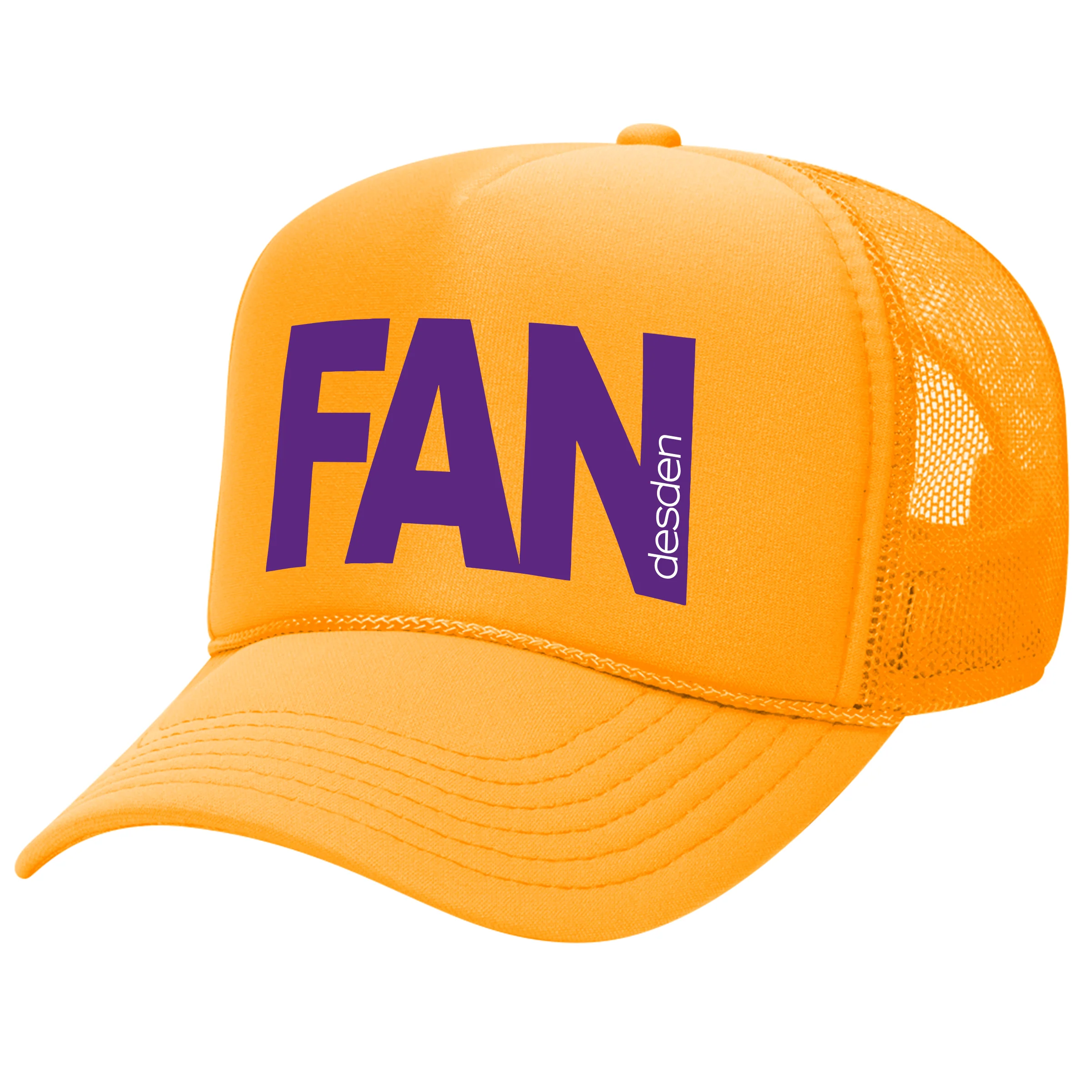 Fan Cap - Gold and Purple