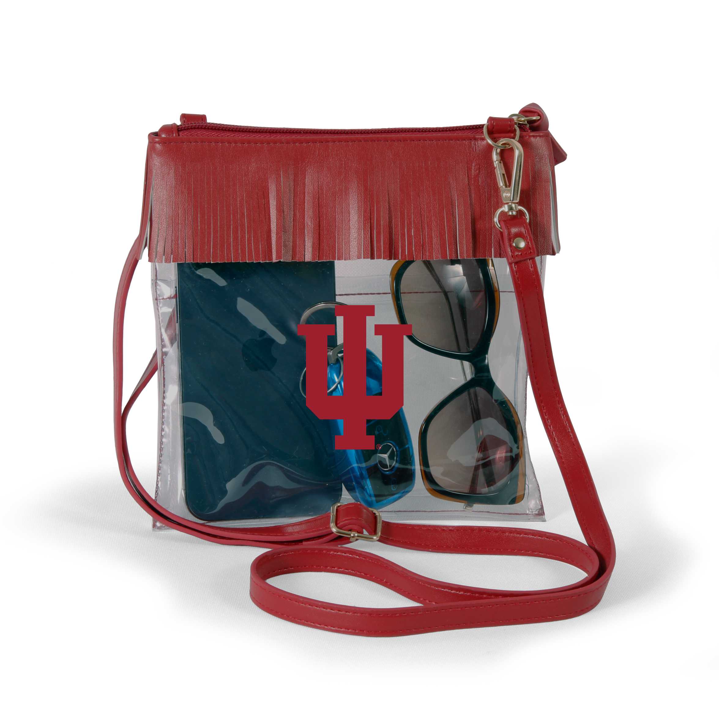 Indiana Clear crossbody with fringe by Desden