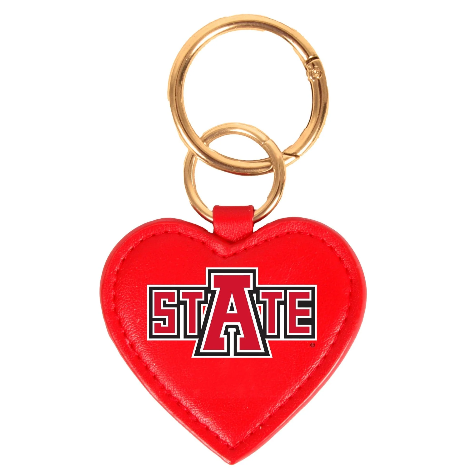 Arkansas State Heart Purse Charm/ Key Ring by Desden