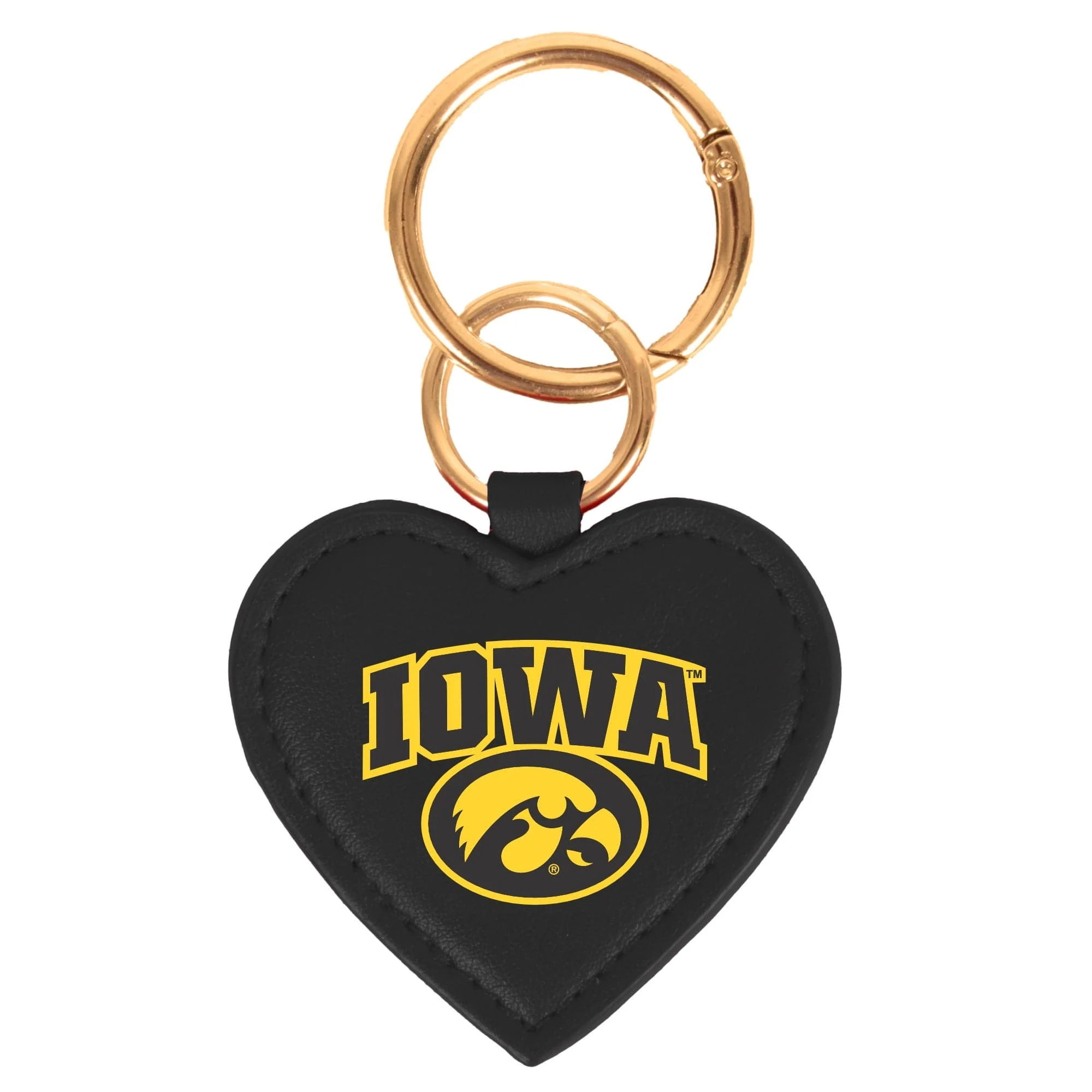 Iowa Hawkeyes Heart Purse Charm/ Key Ring by Desden