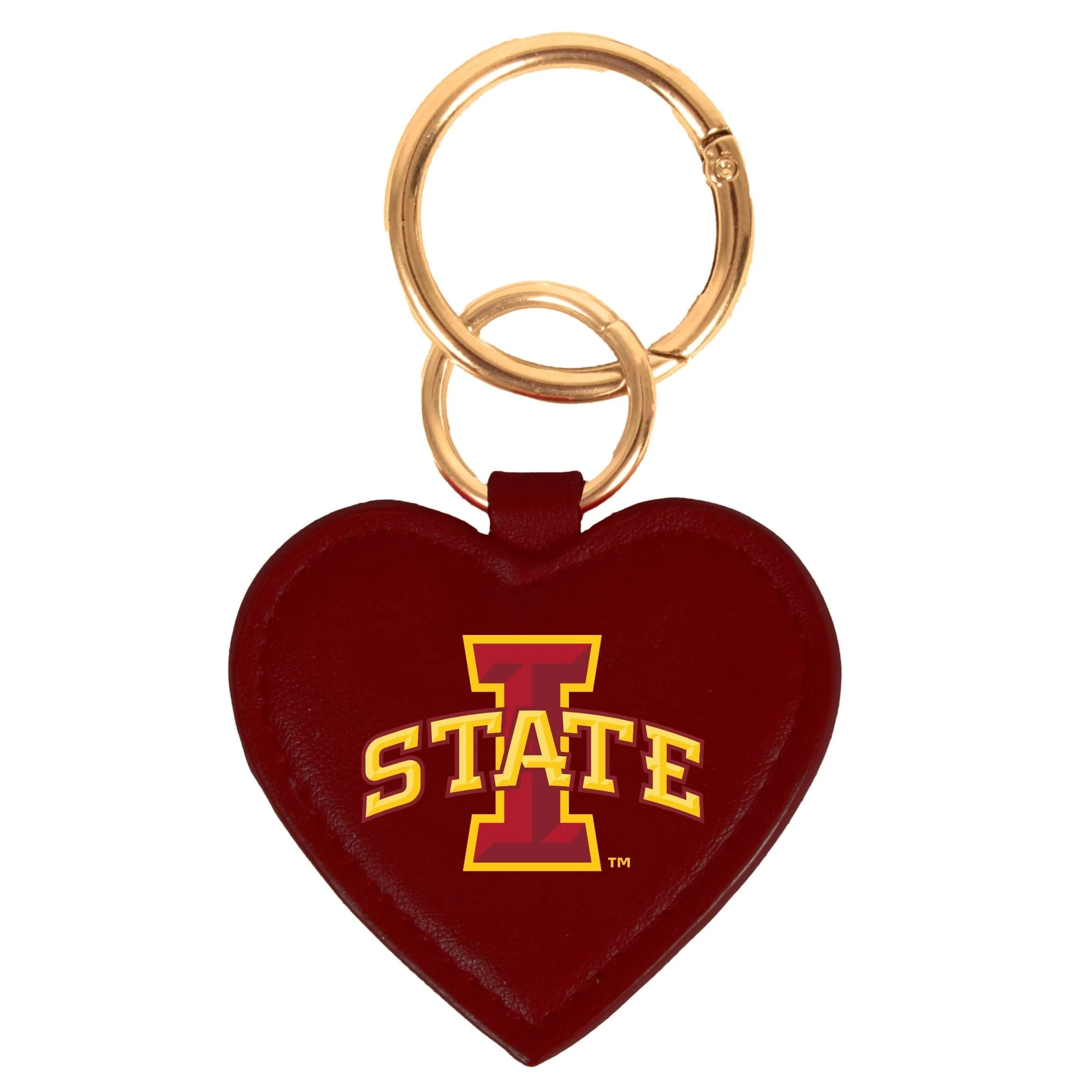 Iowa State Cyclones Heart Purse Charm/ Key Ring by Desden
