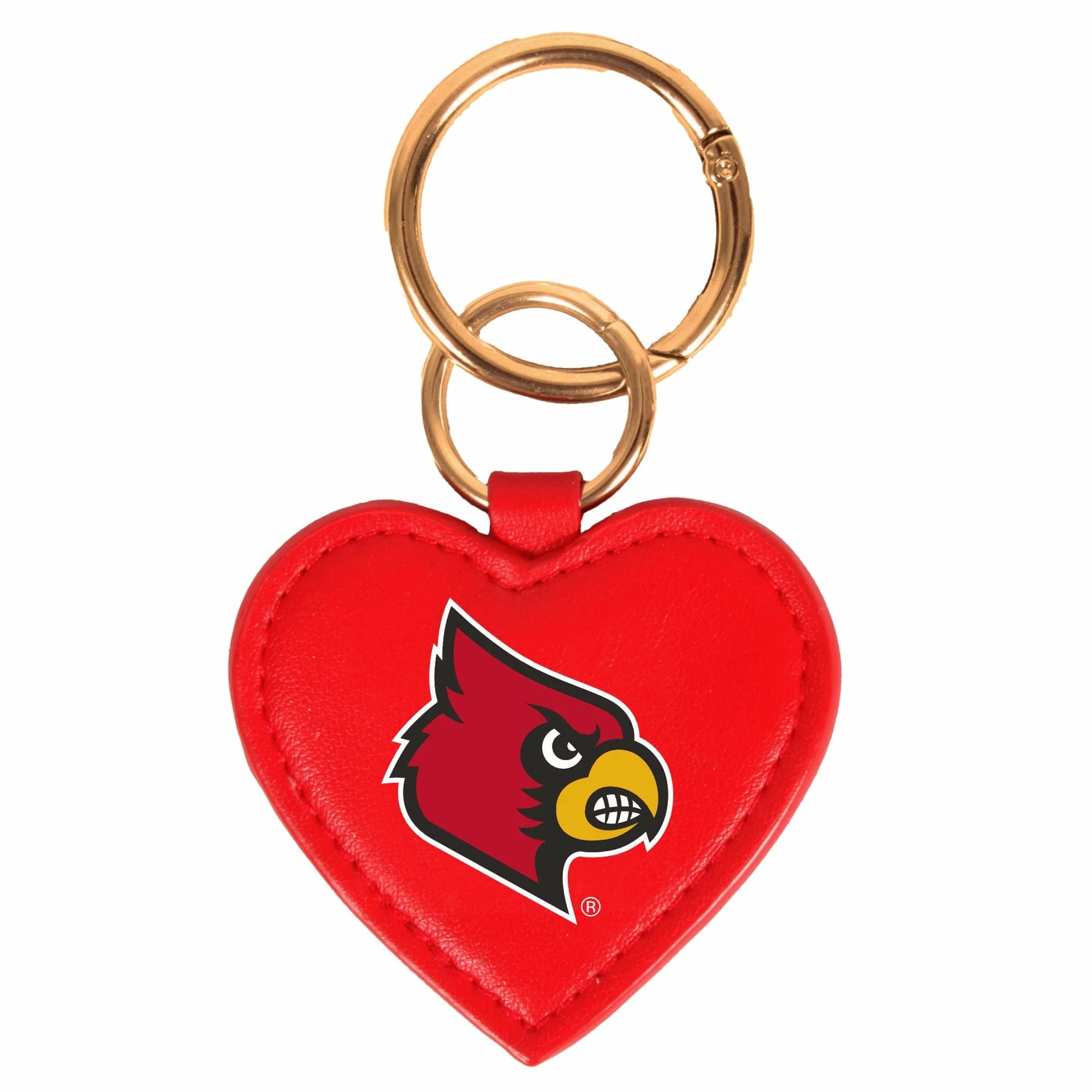 Louisville Cardinals Heart Purse Charm/ Key Ring by Desden