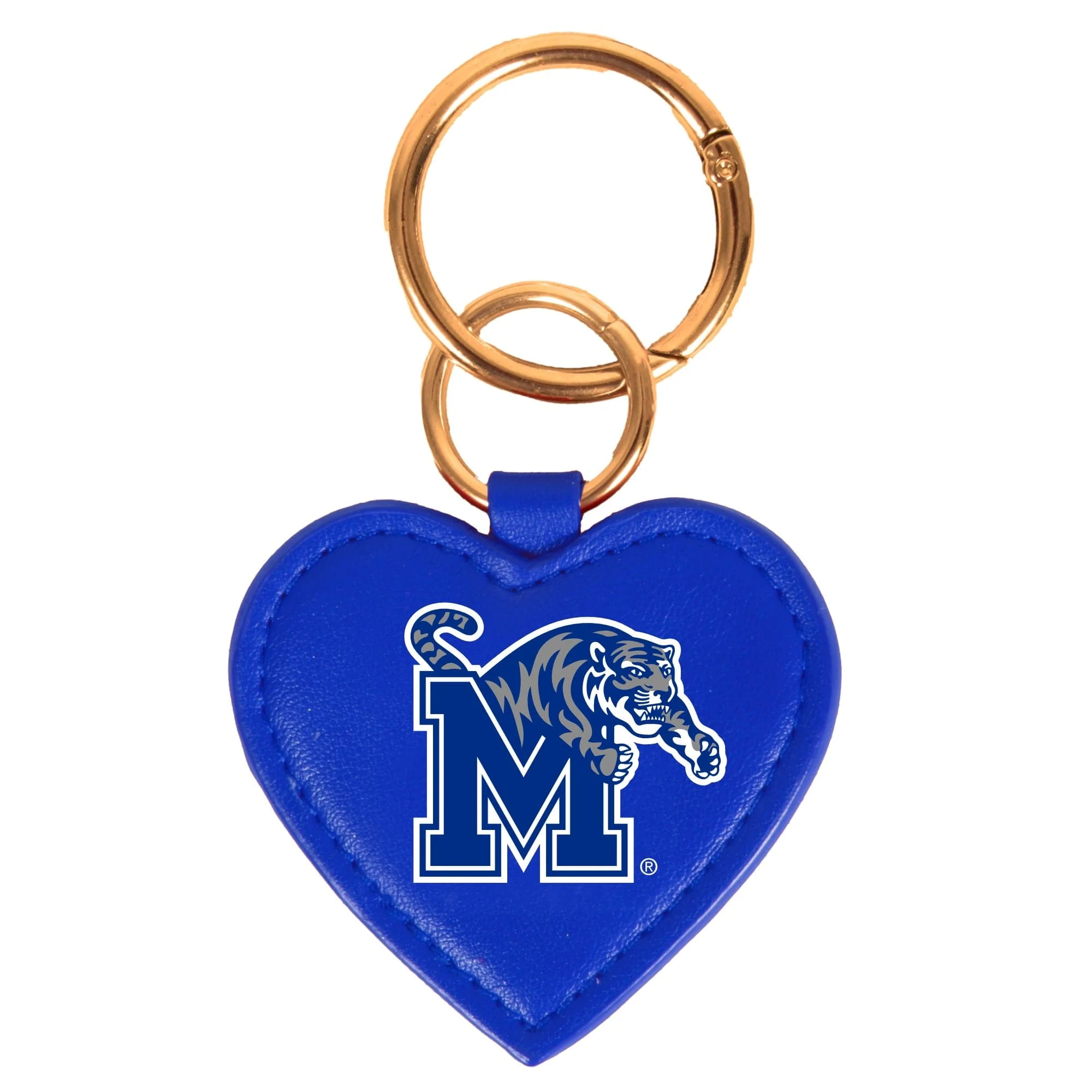 Memphis Tigers Heart Purse Charm/ Key Ring by Desden