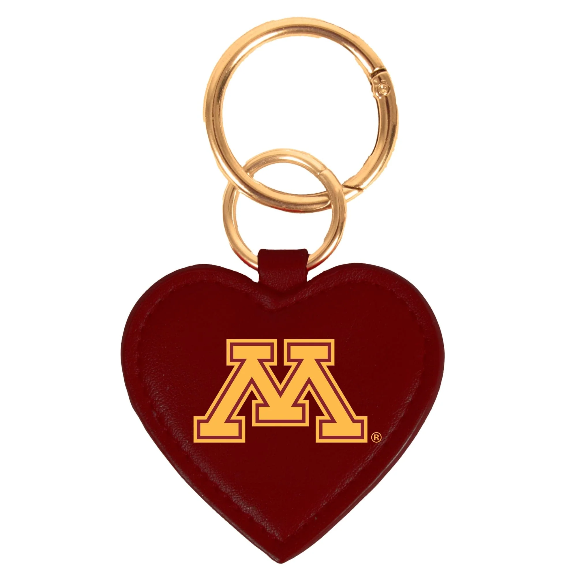 Minnesota  Gophers Heart Purse Charm/ Key Ring by Desden