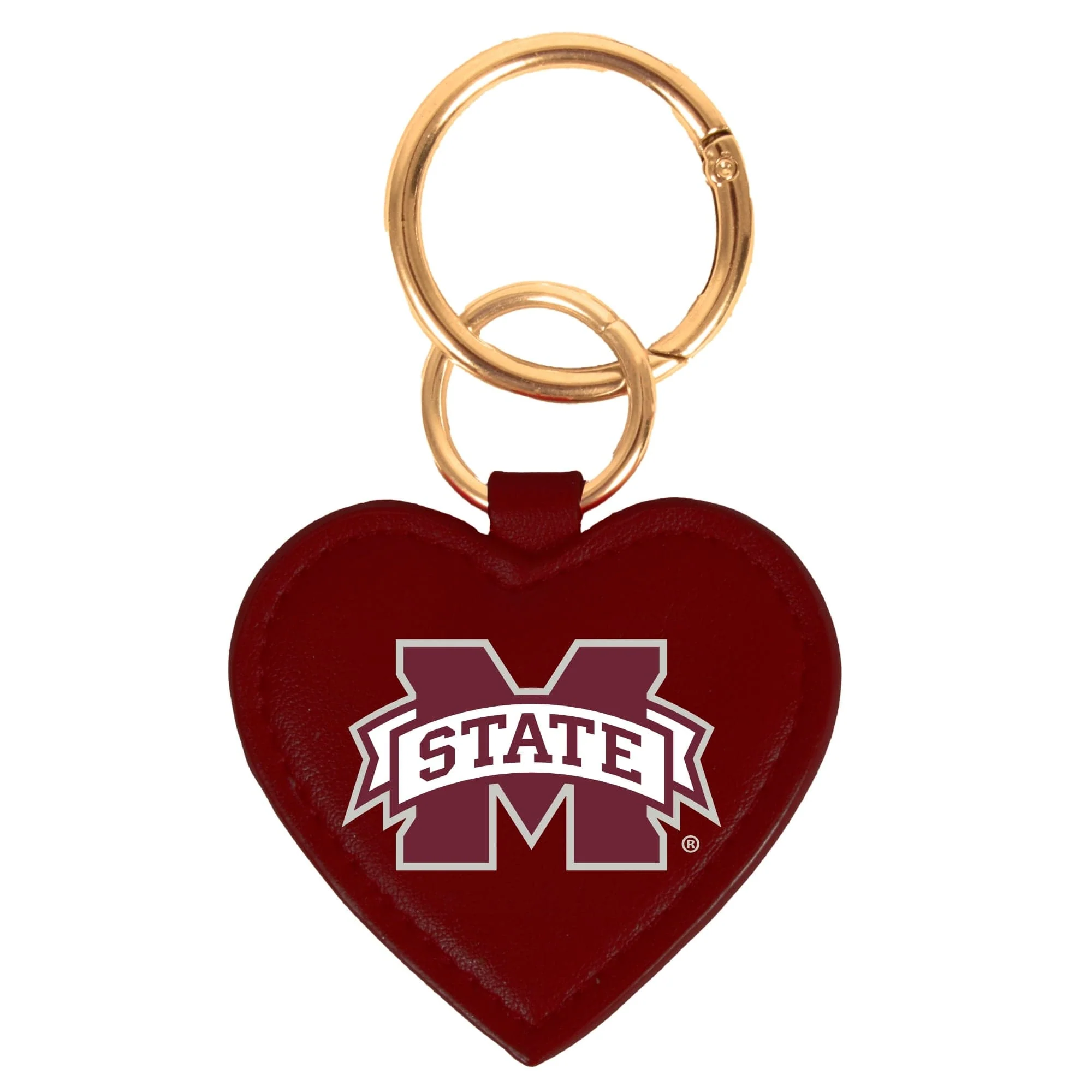 Mississippi State Bulldogs Heart Purse Charm/ Key Ring by Desden