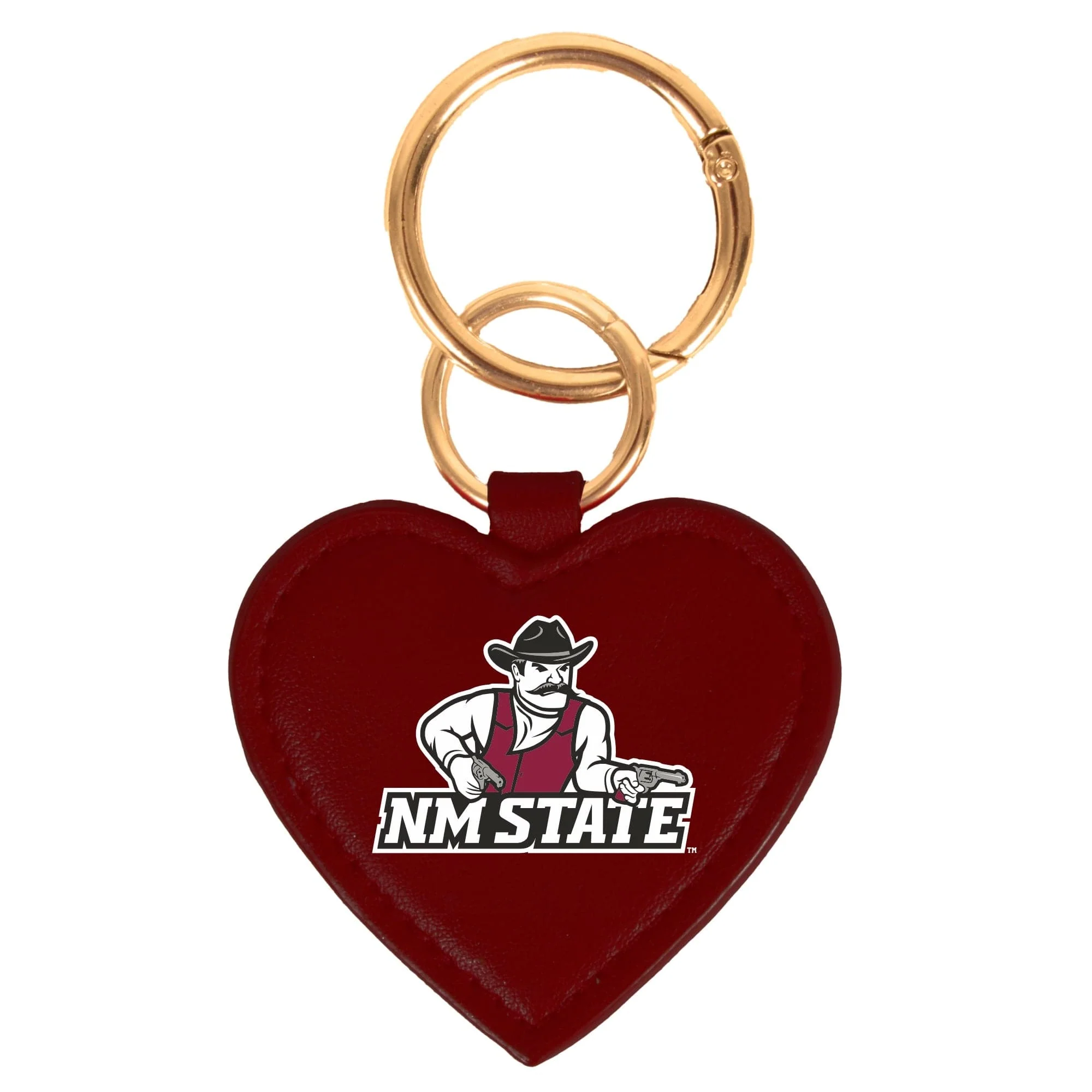 New Mexico State Aggies Heart Purse Charm/ Key Ring by Desden