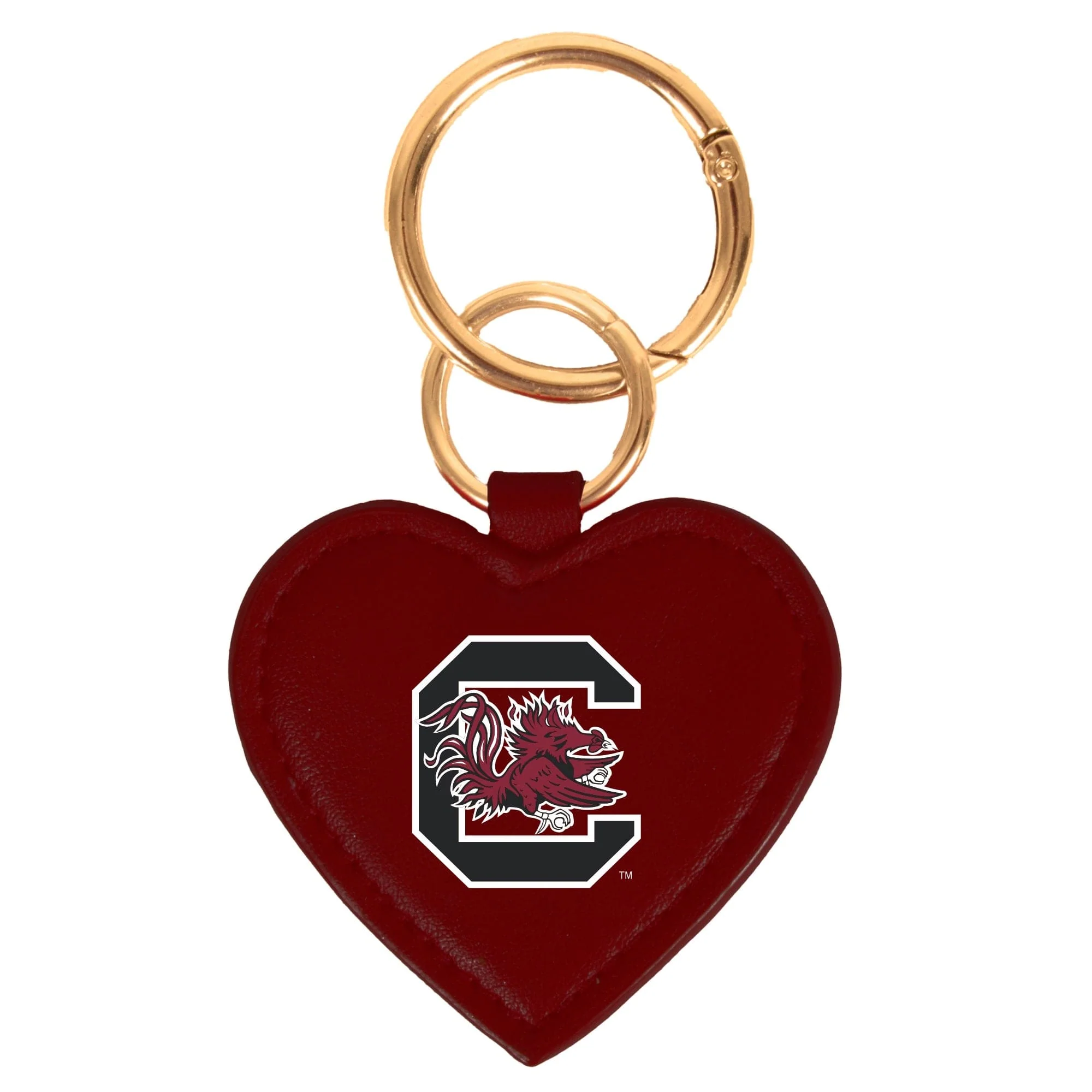 South Carolina Gamecocks Heart Purse Charm/ Key Ring by Desden