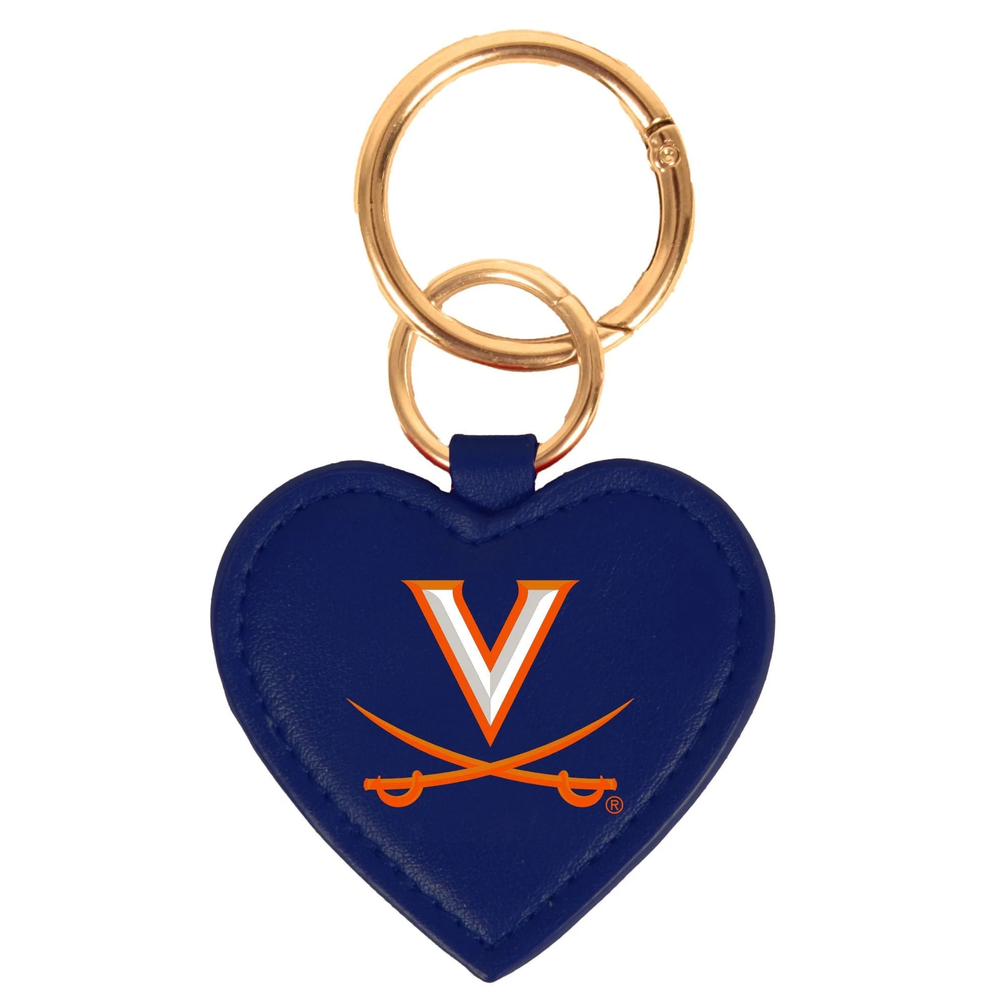 University of Virginia Cavaliers Heart Purse Charm/ Key Ring by Desden