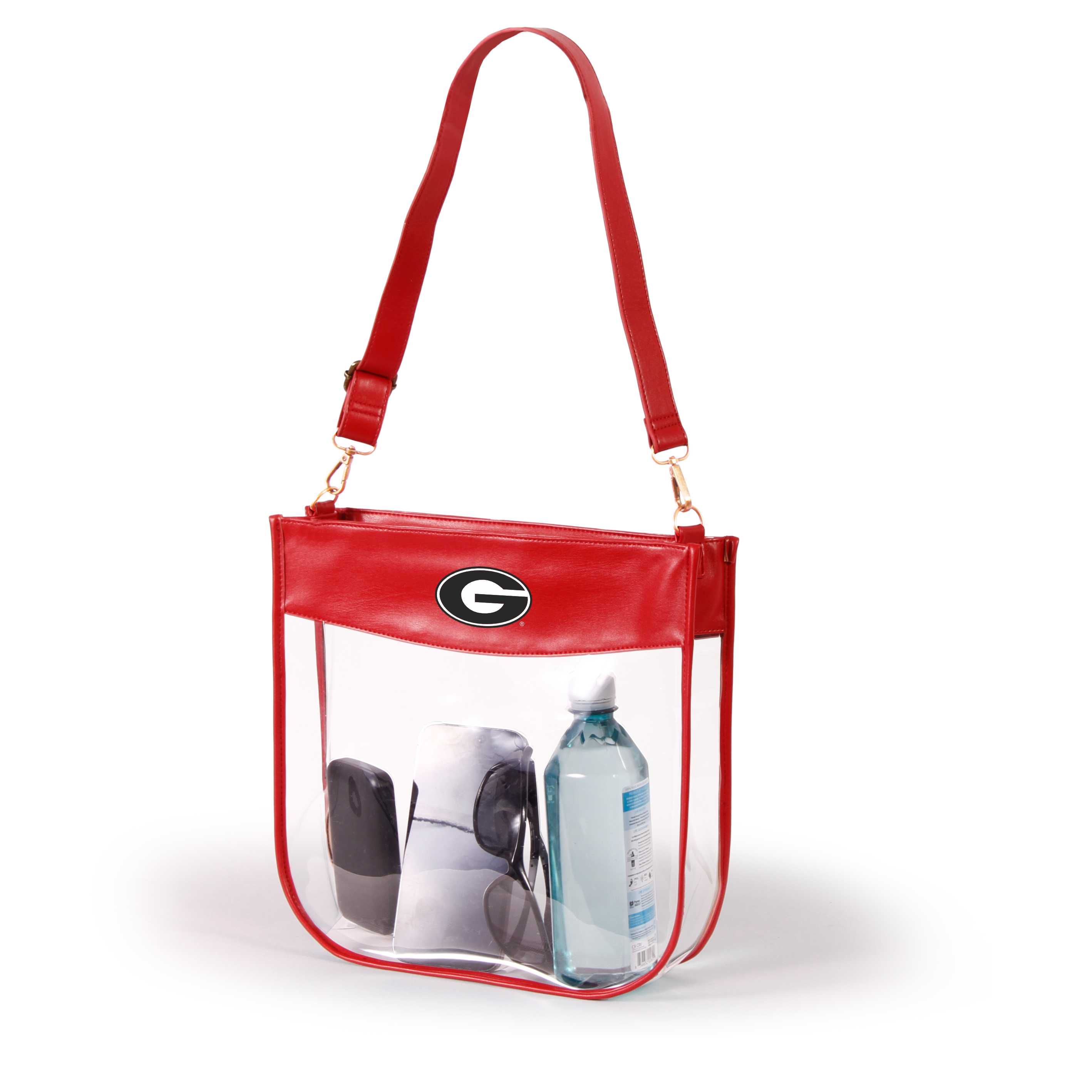 Georgia Large Clear Purse with Zipper by Desden