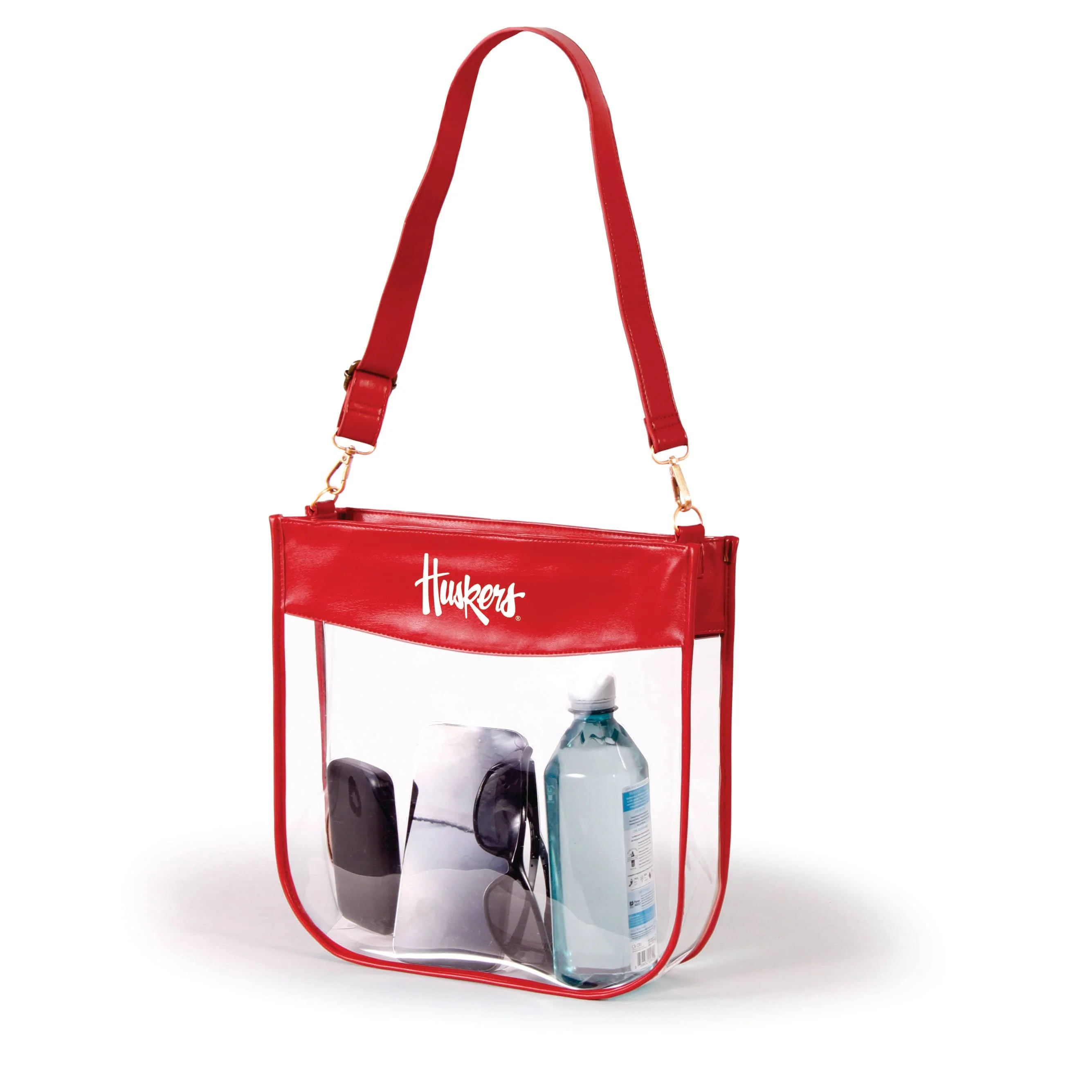 Nebraska Large Clear Purse with Zipper by Desden