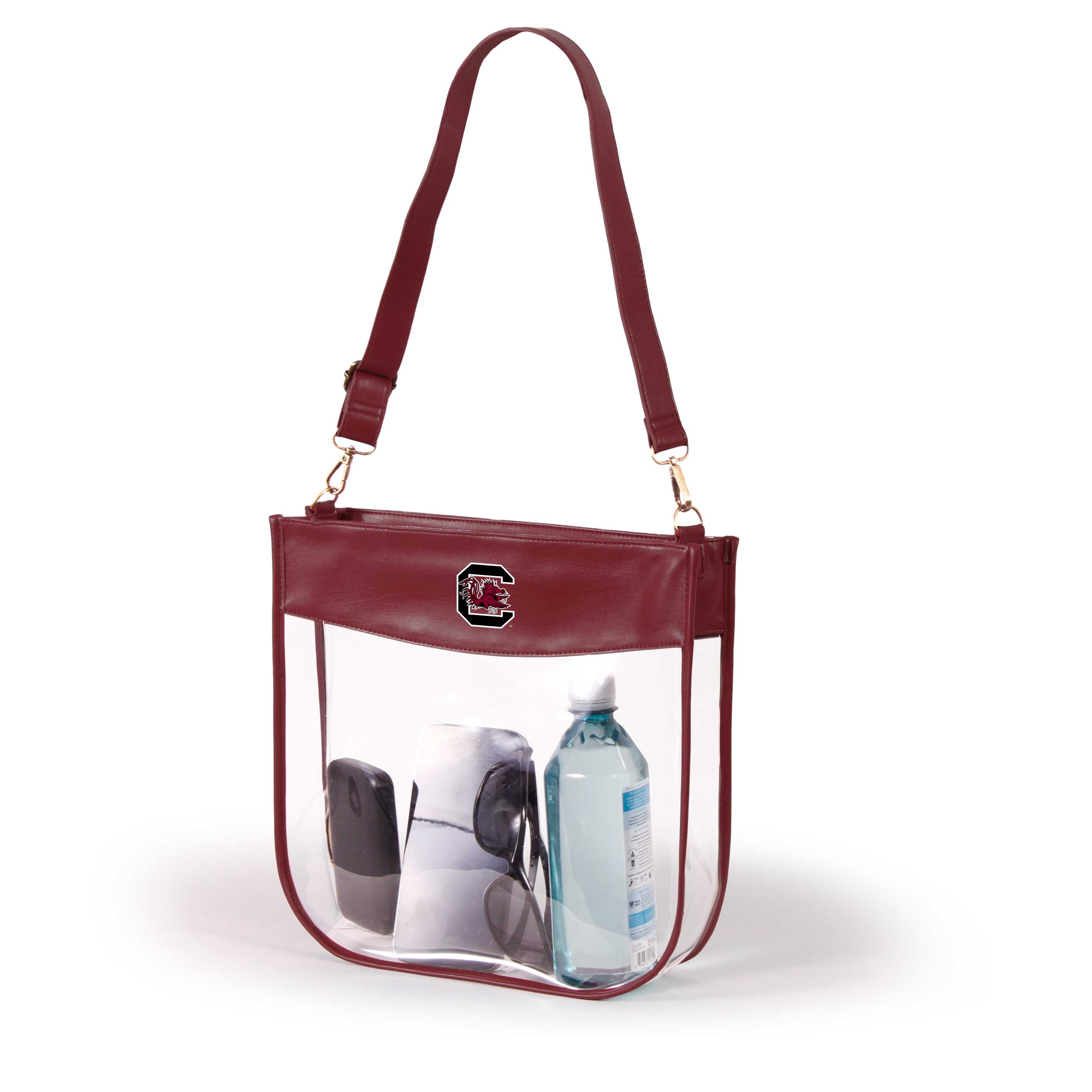 South Carolina Large Clear Purse with Zipper by Desden