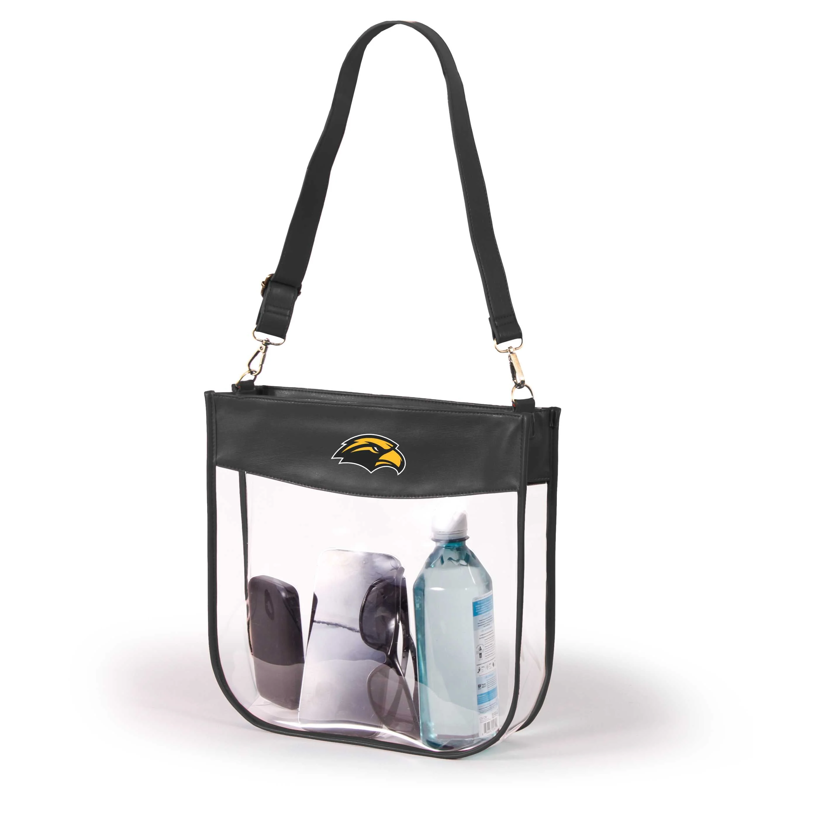 Southern Miss Large Clear Purse with Zipper by Desden