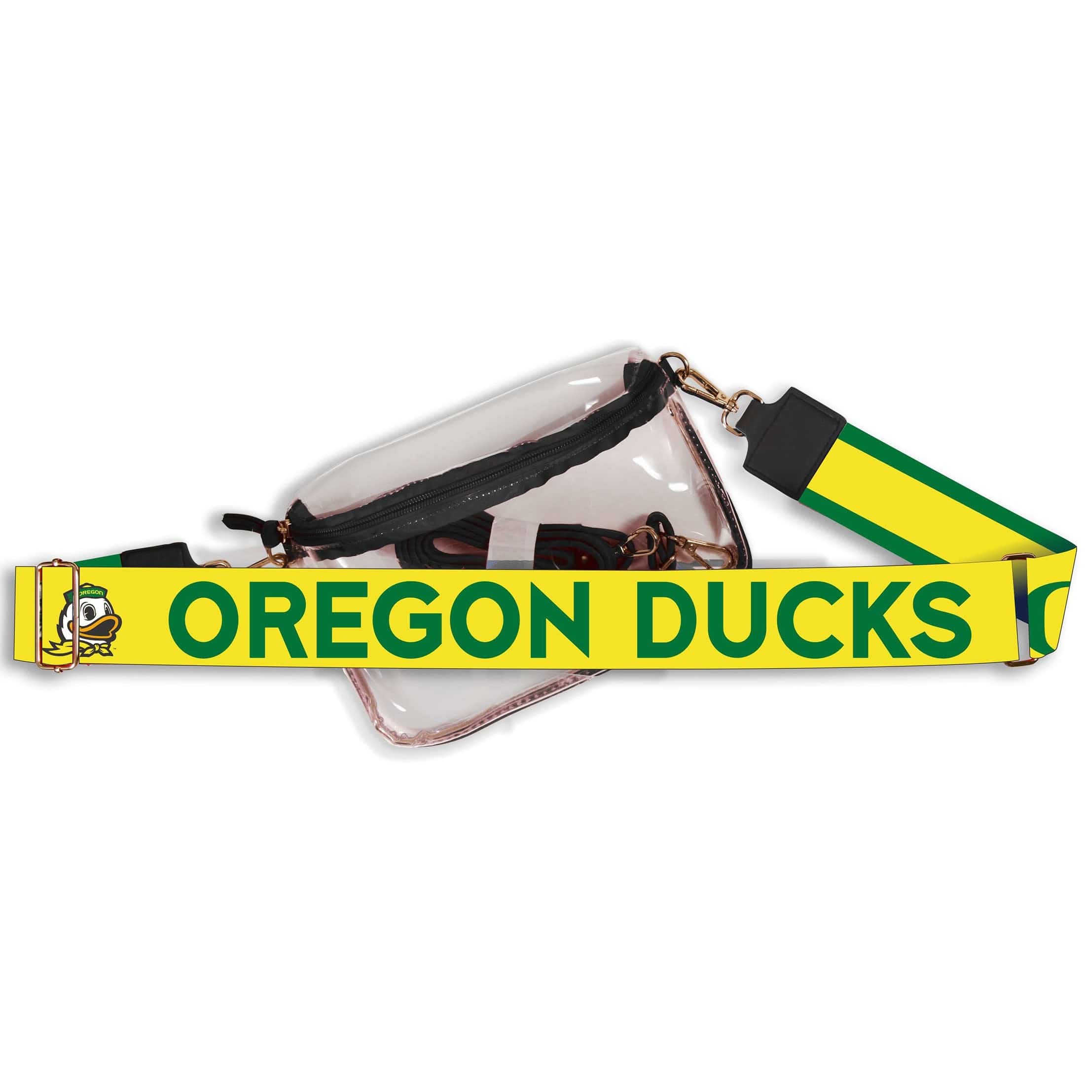 Oregon Ducks Hailey Clear Sling Bag with Logo Strap by Desden