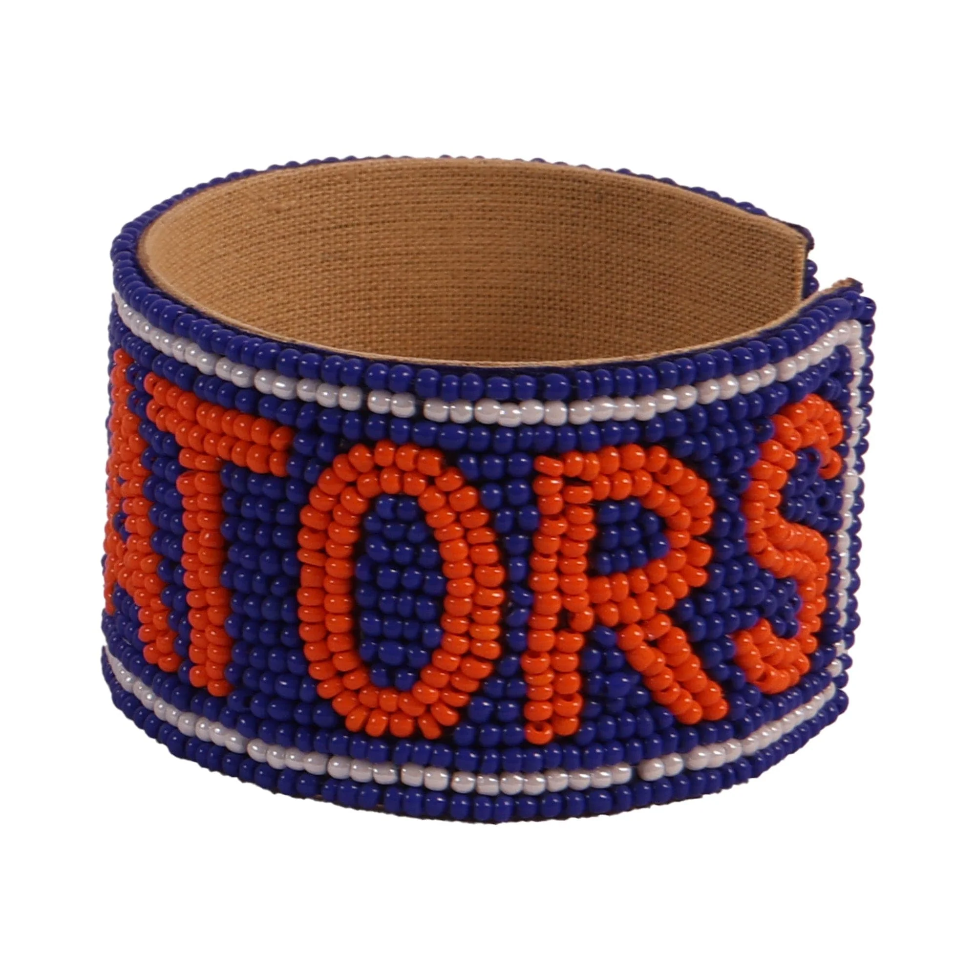 Florida Go Gators Beaded Cuff in Royal and Orange by Desden - Image 4