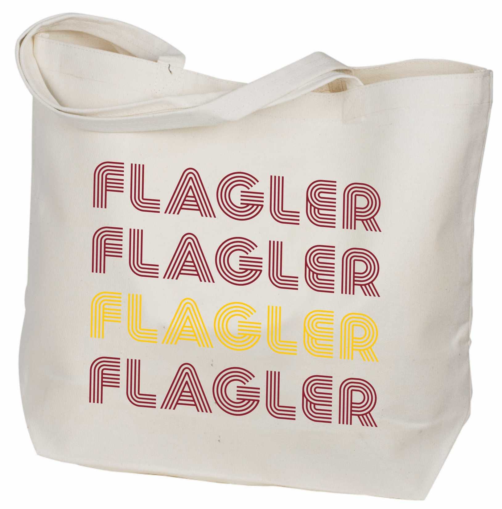 Flagler College Canvas Tote Bag -  Flagler College Natural Cotton Canvas Tote Bag for Women