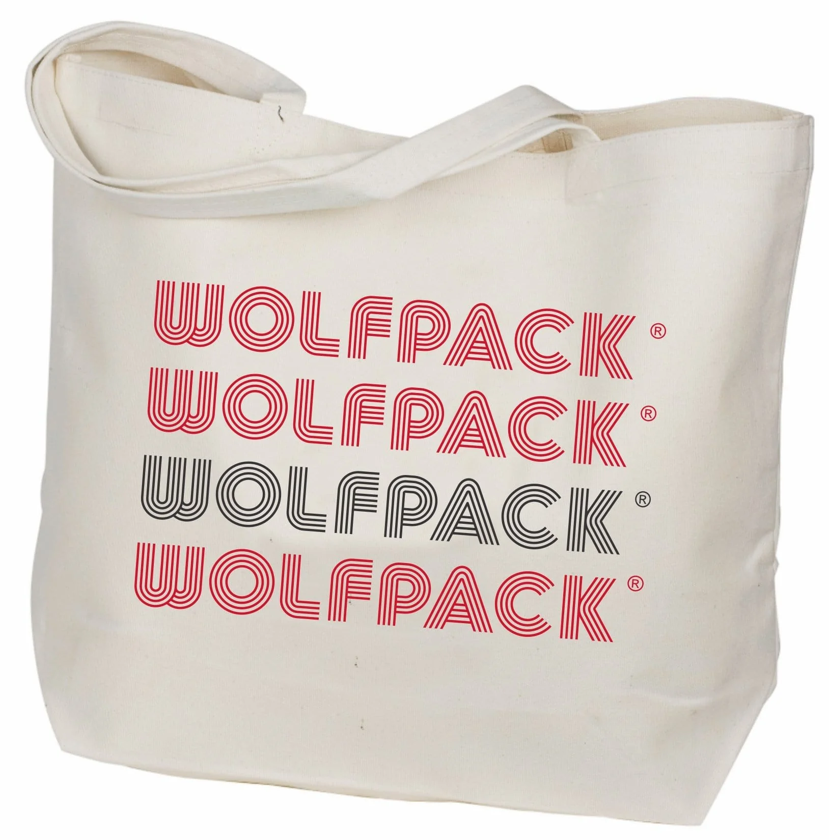 Retro Canvas Tote Bag - North Carolina State