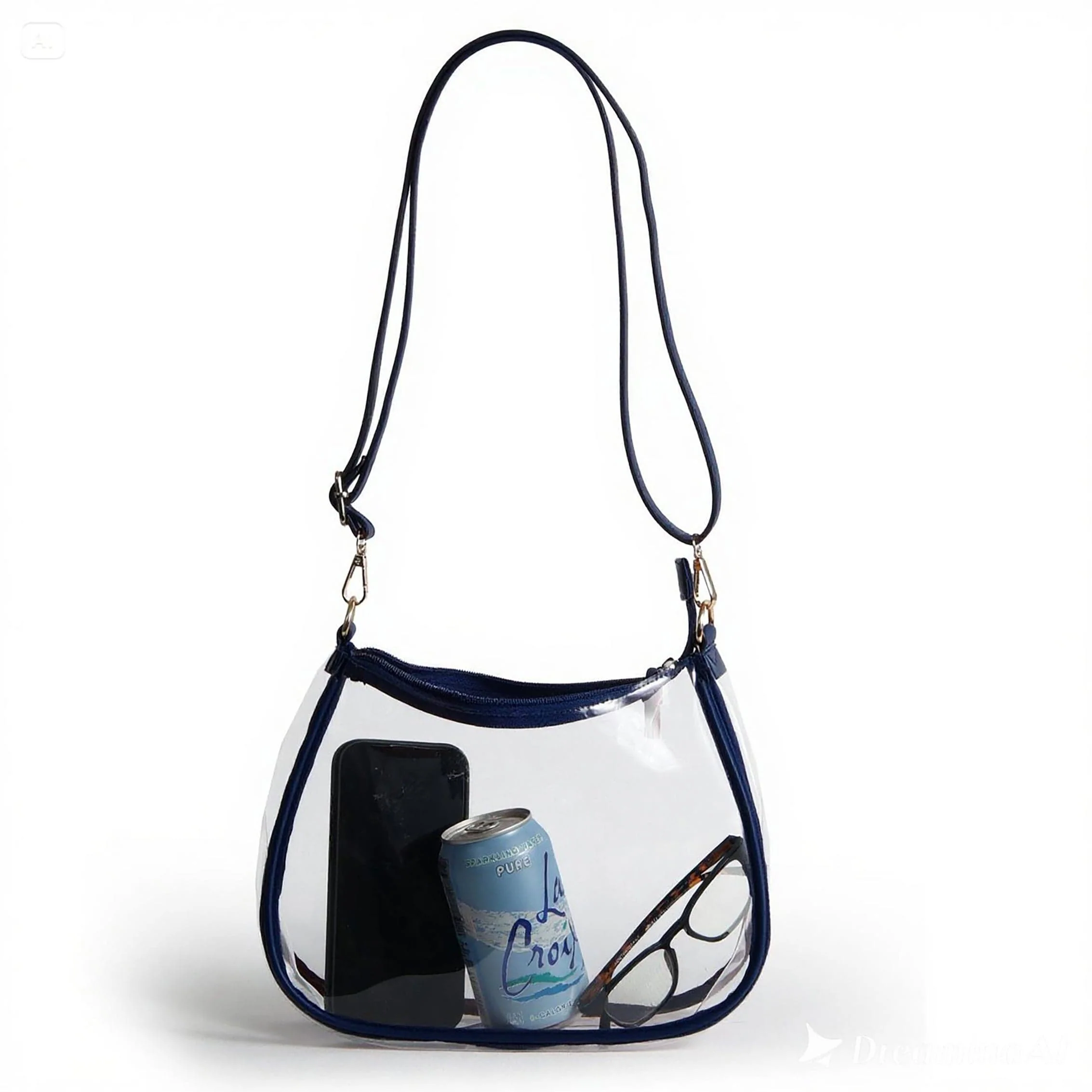 Sara Clear Purse with Beaded Charm – Illinois Fighting Illini - Image 5