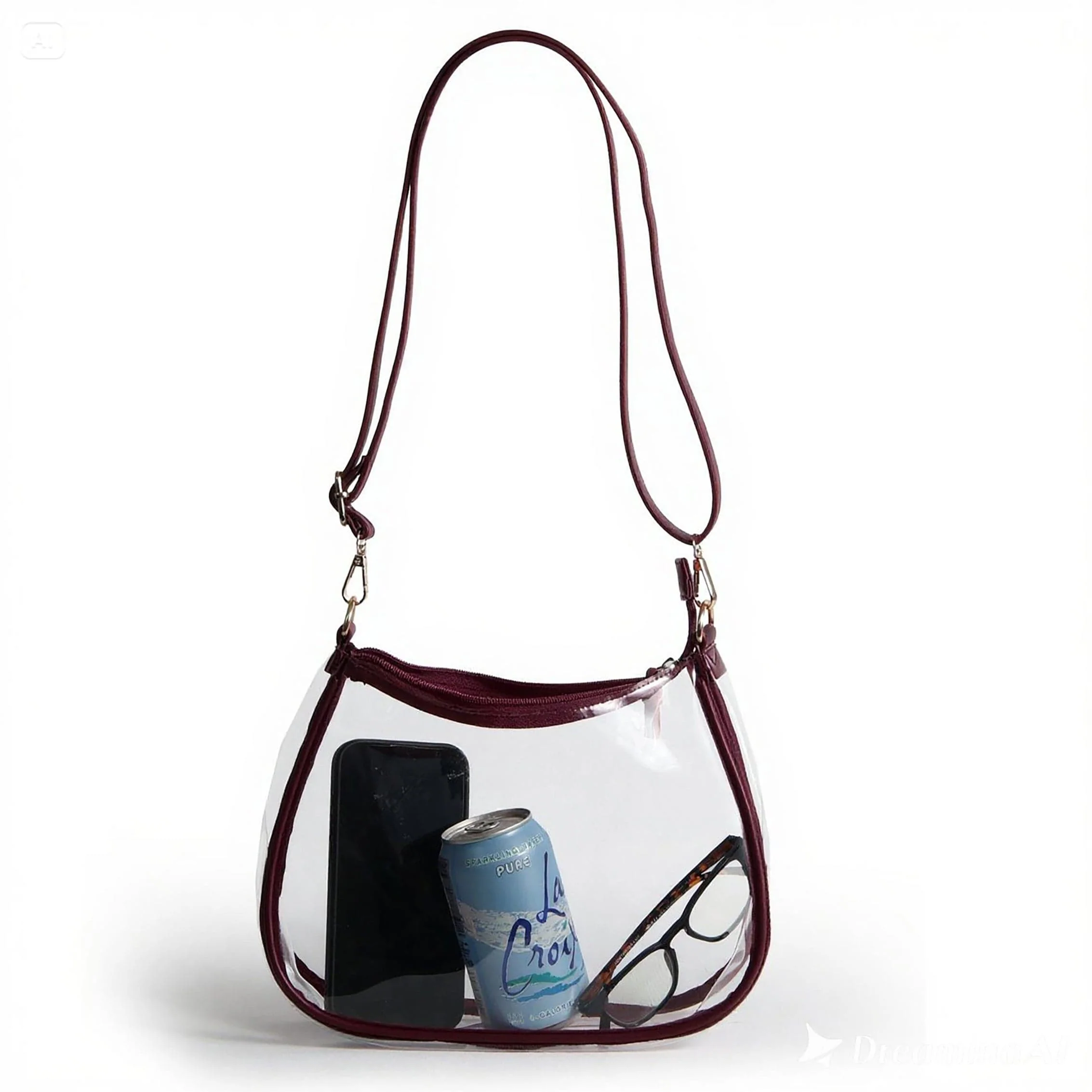 Sara Clear Purse with Beaded Charm – Mississippi State Bulldogs - Image 5