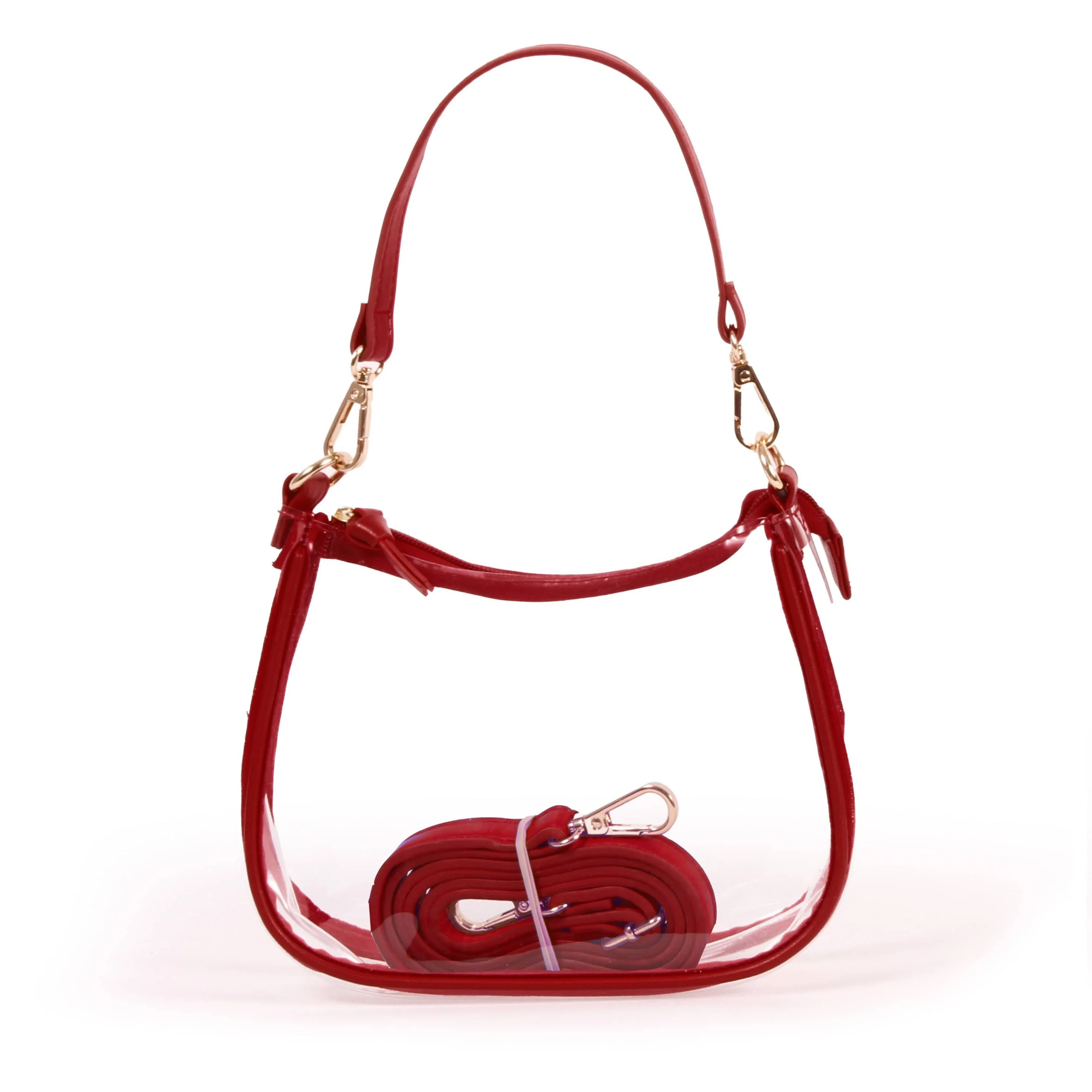 Sara Clear Purse with Beaded Charm – Oklahoma Sooners - Image 3