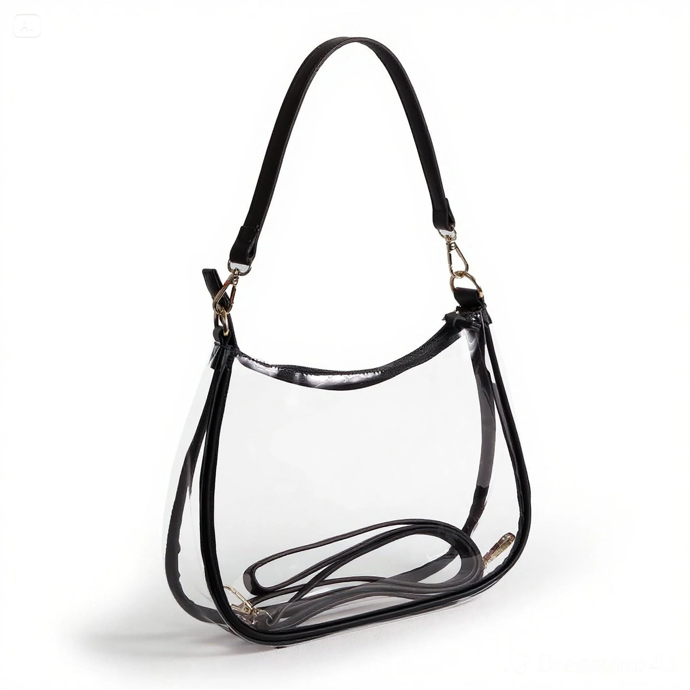 Sara Clear Purse with Beaded Charm – Purdue Boilermakers - Image 4