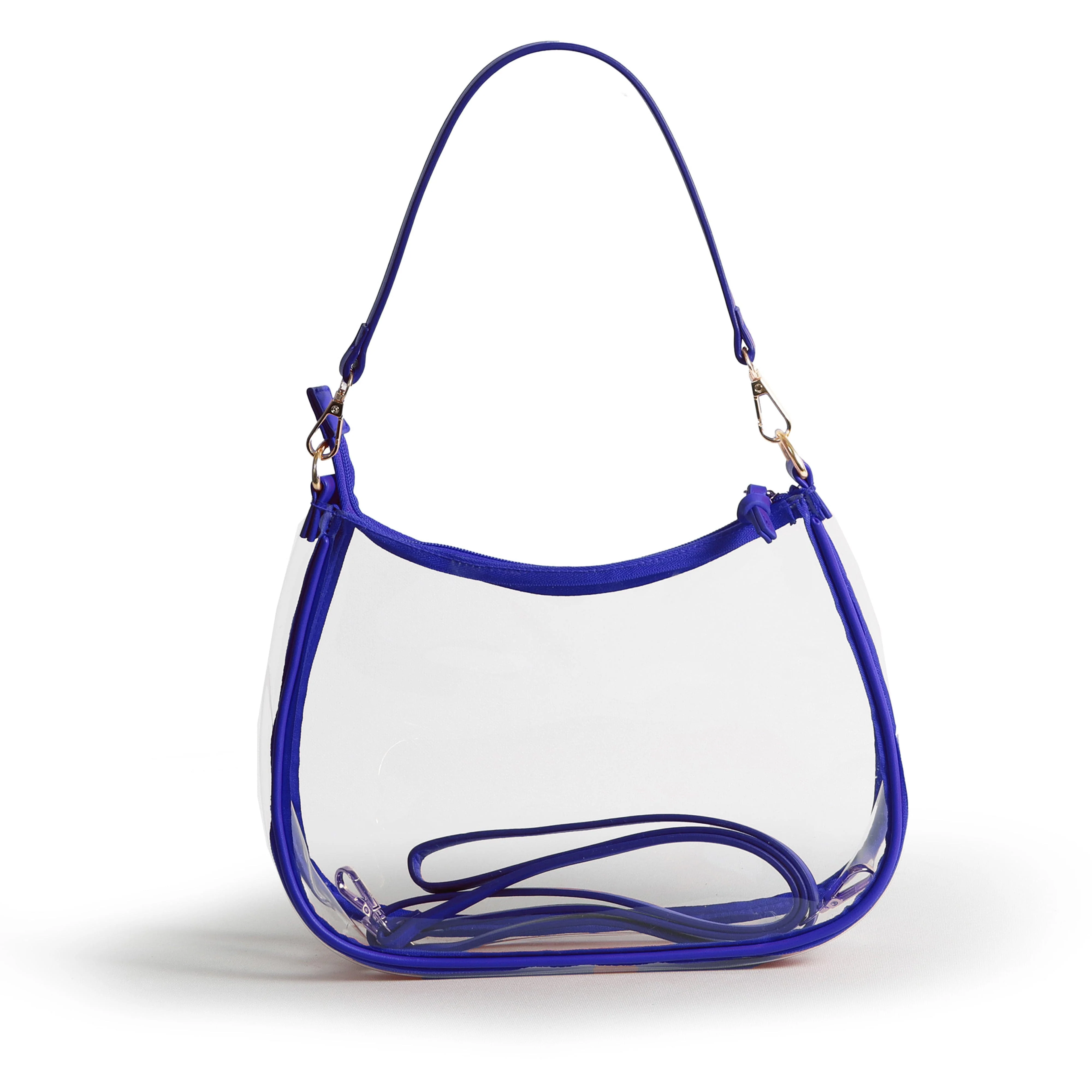 Sara Clear Purse with Beaded Charm – SMU Mustangs - Image 3