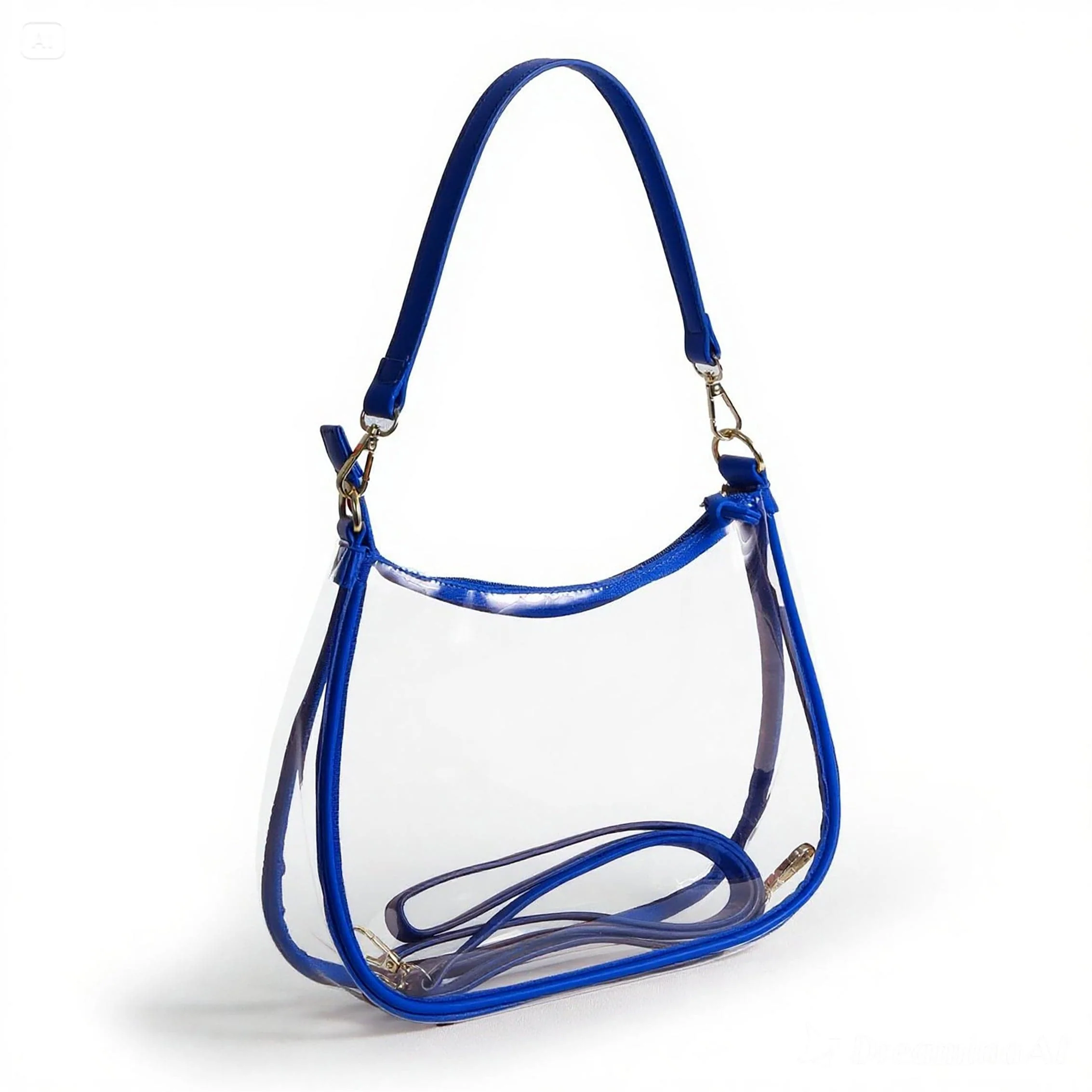 Sara Clear Purse with Beaded Charm – SMU Mustangs - Image 4