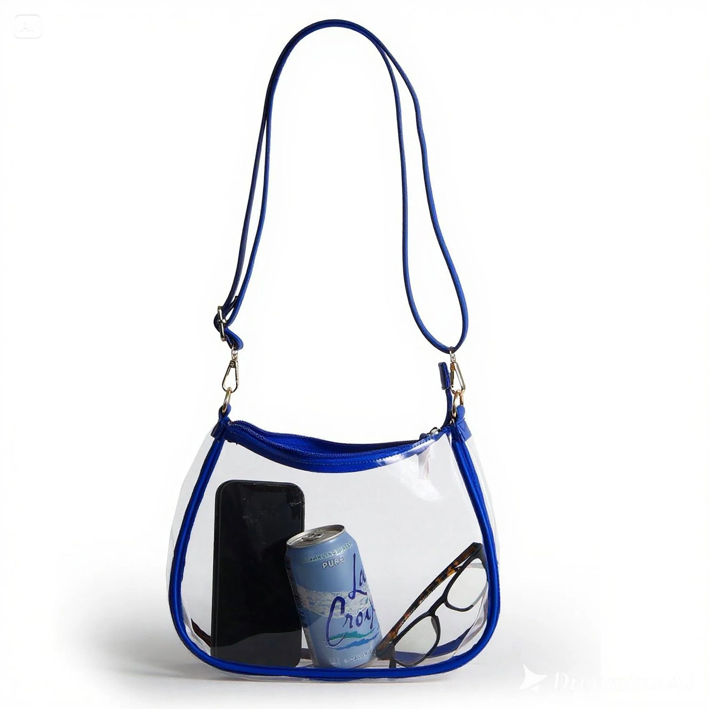Sara Clear Purse with Beaded Charm – SMU Mustangs - Image 5