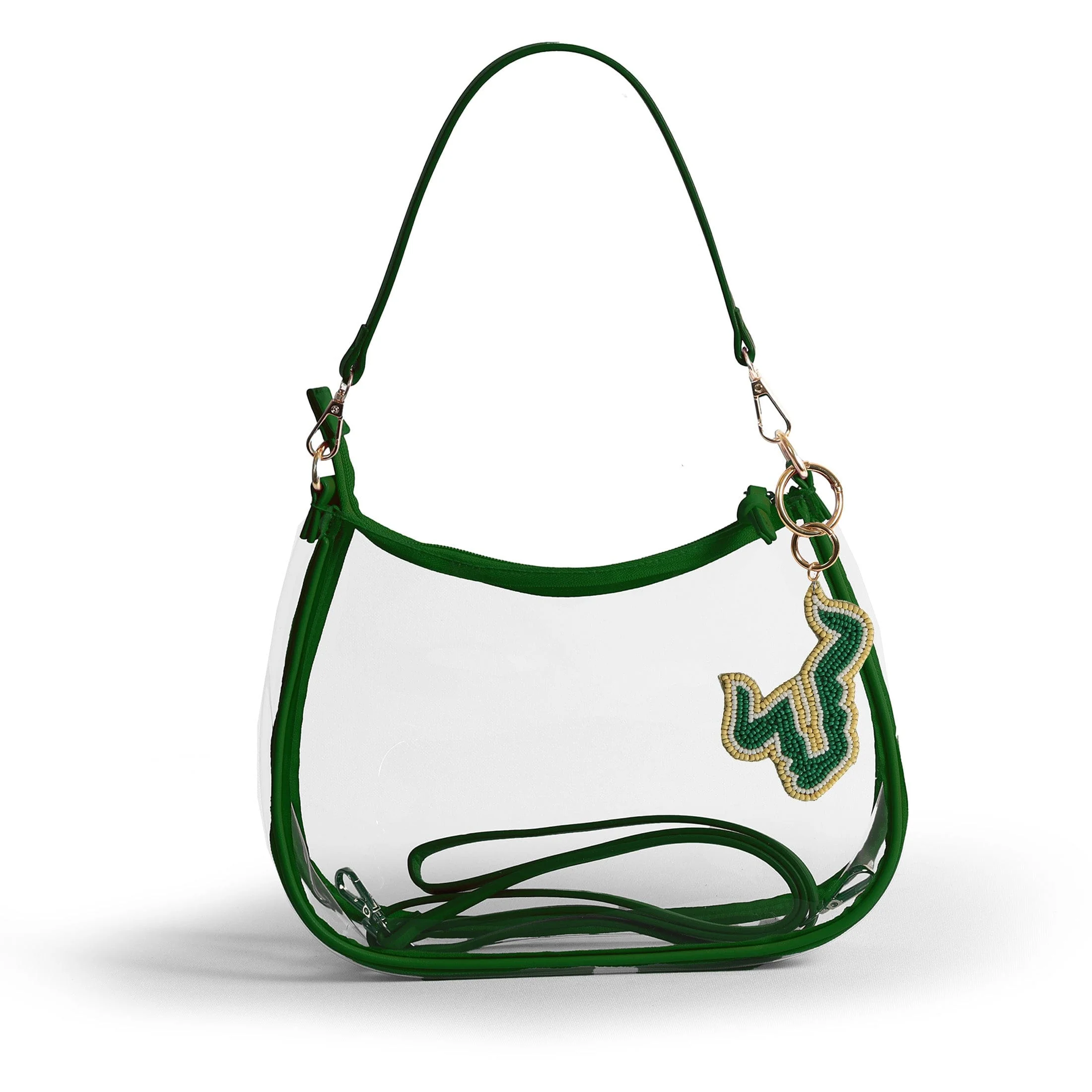 Sara Clear Purse with Beaded Charm – South Florida Bulls