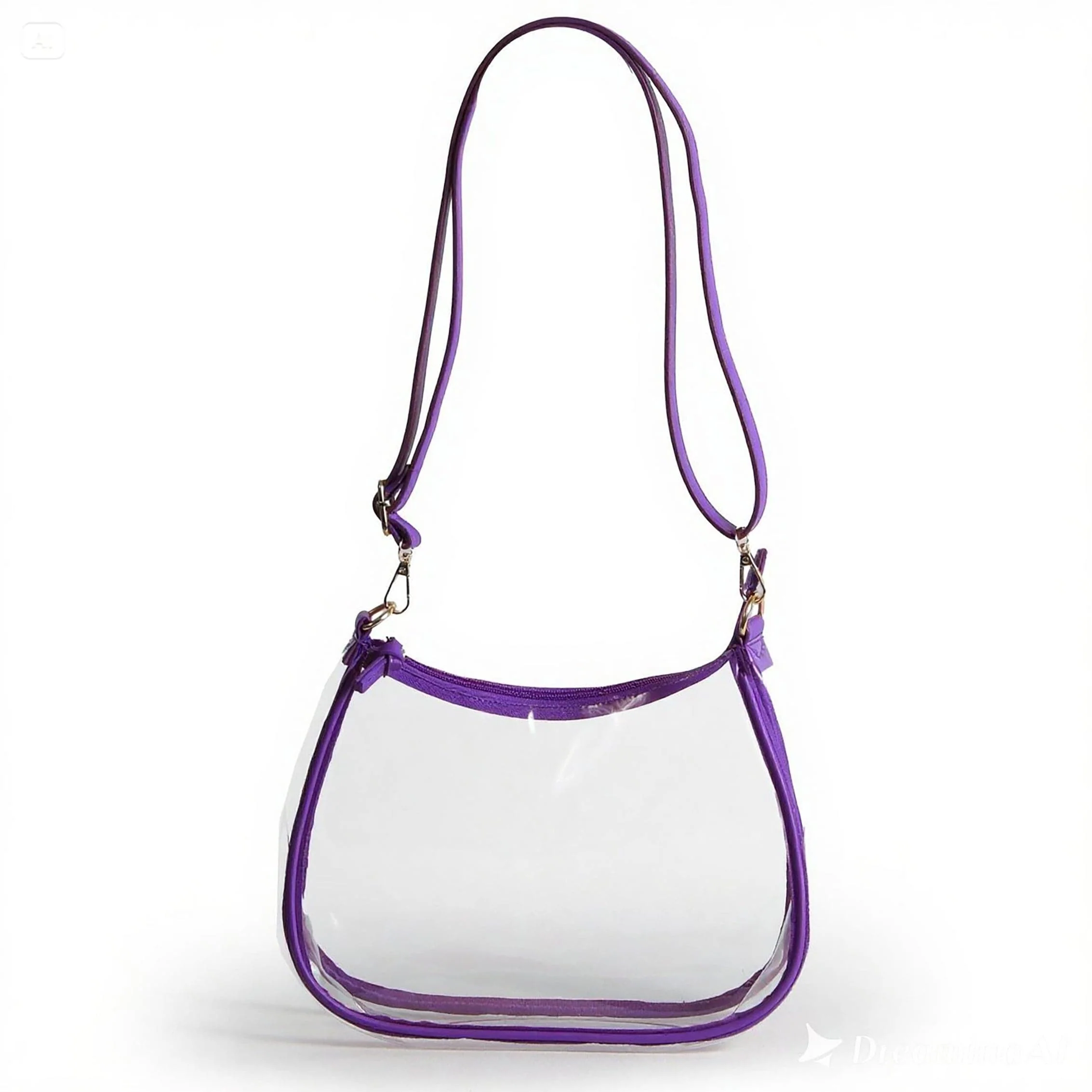 Sara Clear Purse with Beaded Charm – TCU Horned Frogs - Image 2